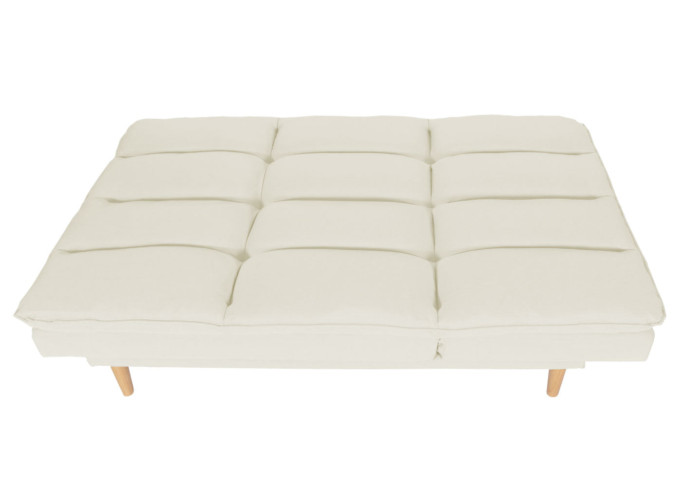 Slaapbank MCW-M79, slaapbank voor gasten, slaapfunctie ligoppervlak 180x110cm ~ stof/textiel crème