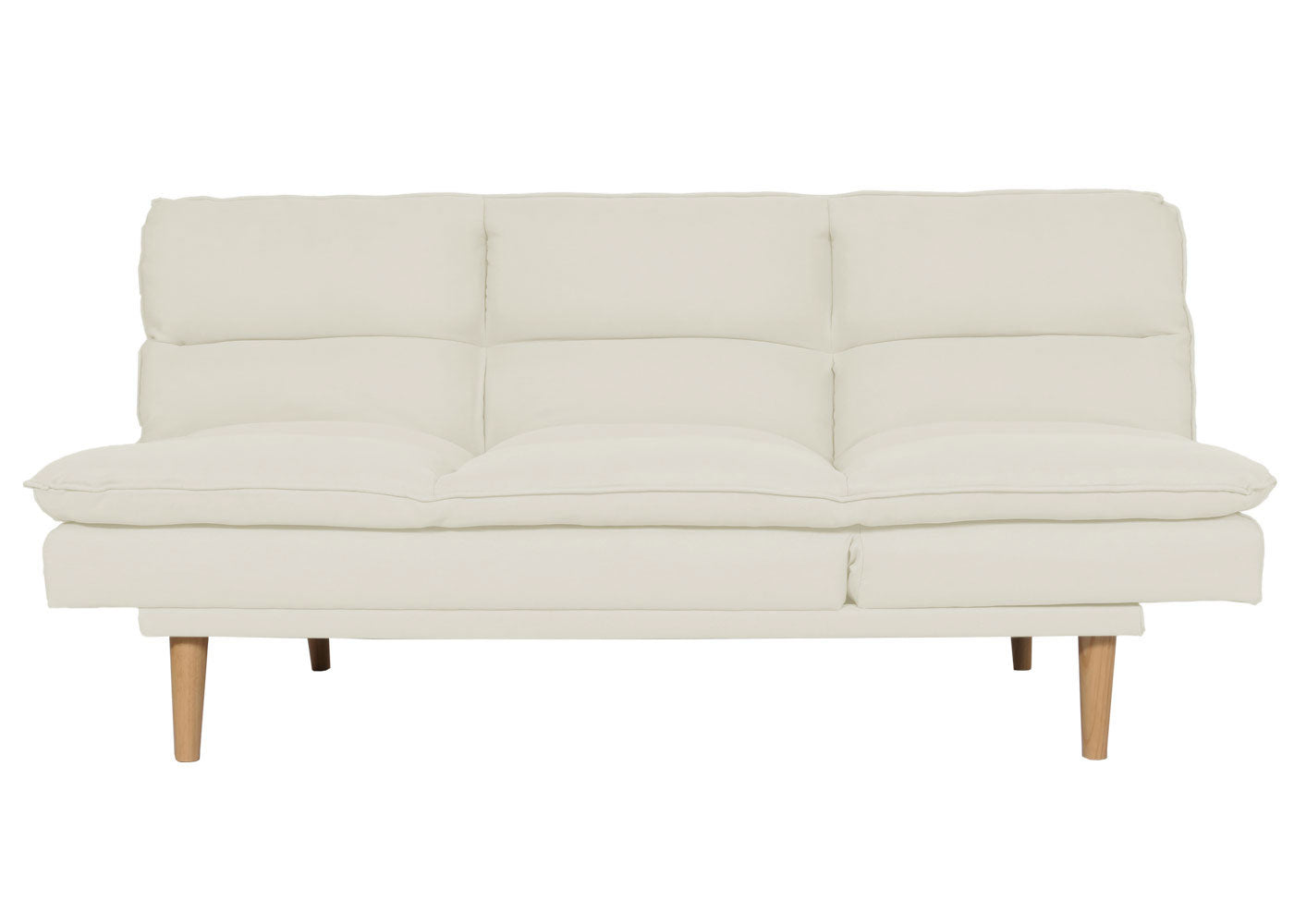 Slaapbank MCW-M79, slaapbank voor gasten, slaapfunctie ligoppervlak 180x110cm ~ stof/textiel crème