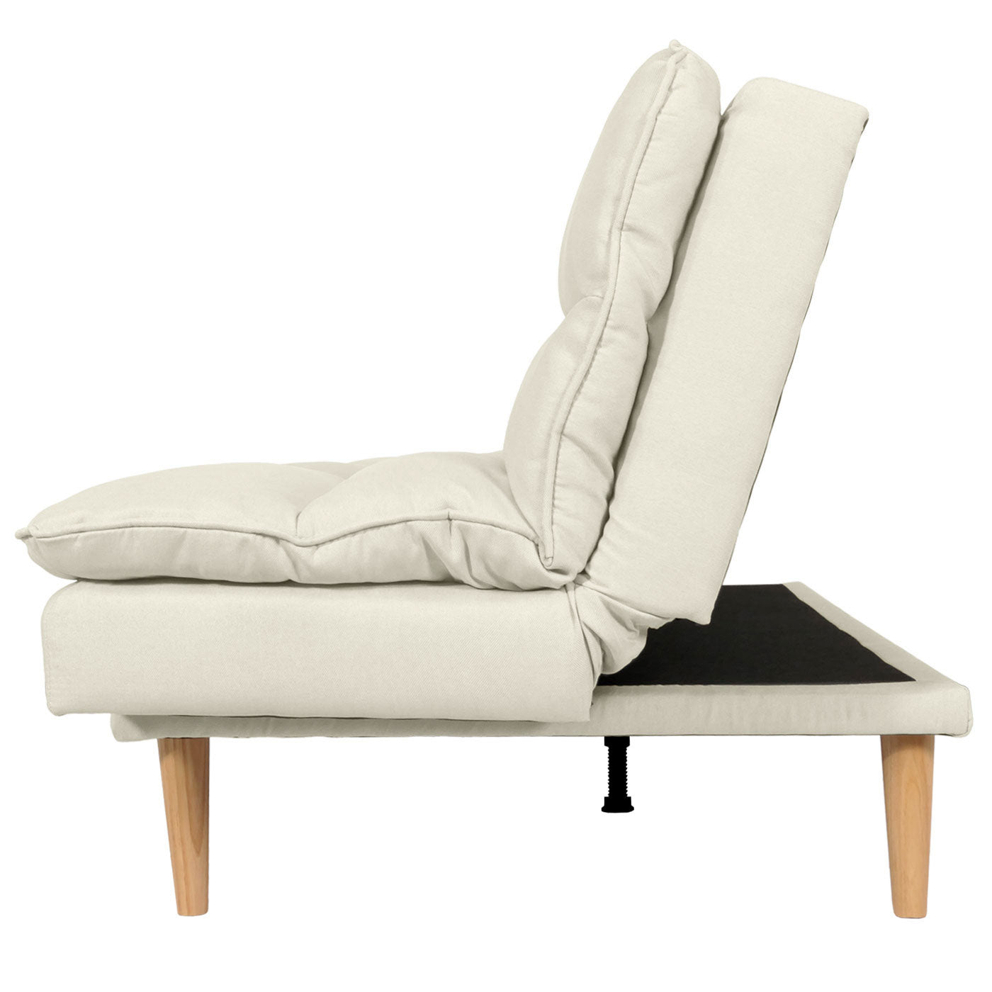 Slaapbank MCW-M79, slaapbank voor gasten, slaapfunctie ligoppervlak 180x110cm ~ stof/textiel crème