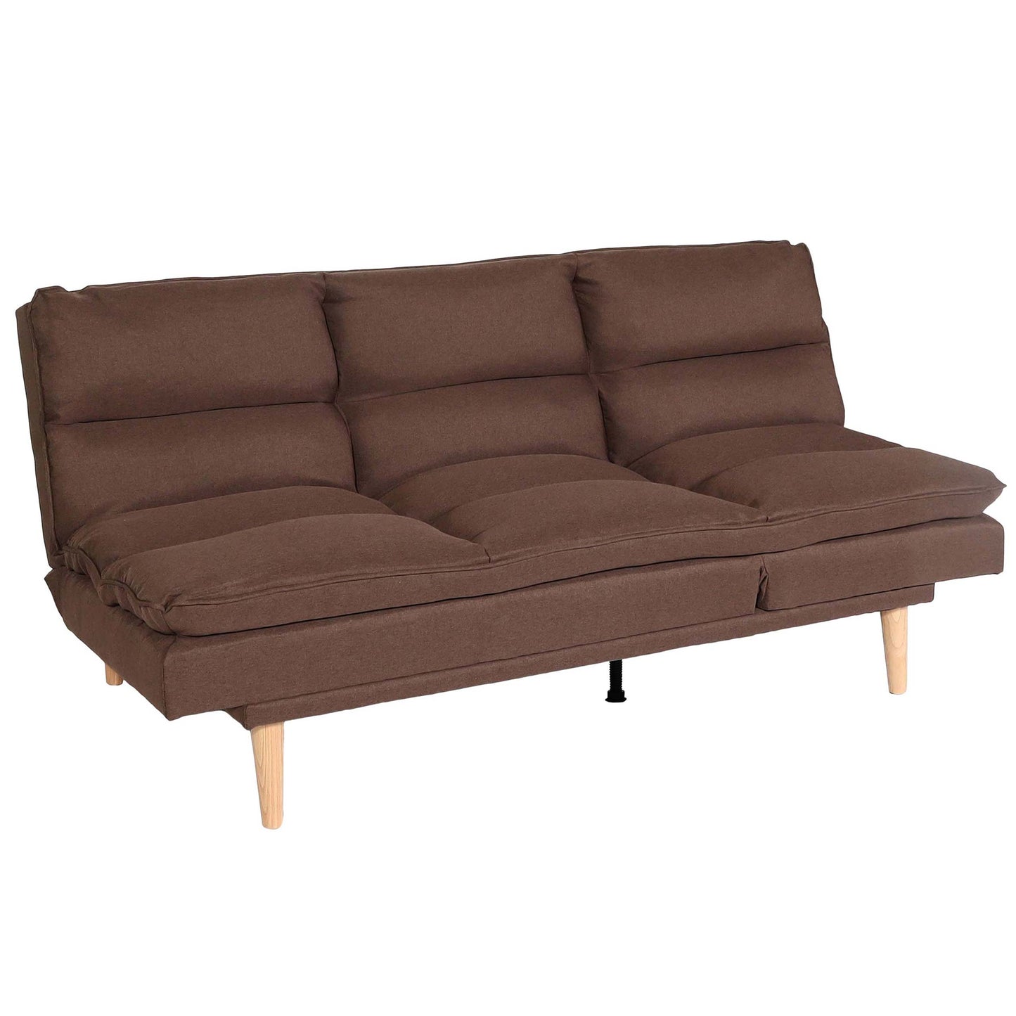 Slaapbank MCW-M79, slaapbank voor gasten, slaapfunctie ligoppervlak 180x110cm ~ stof/textiel bruin