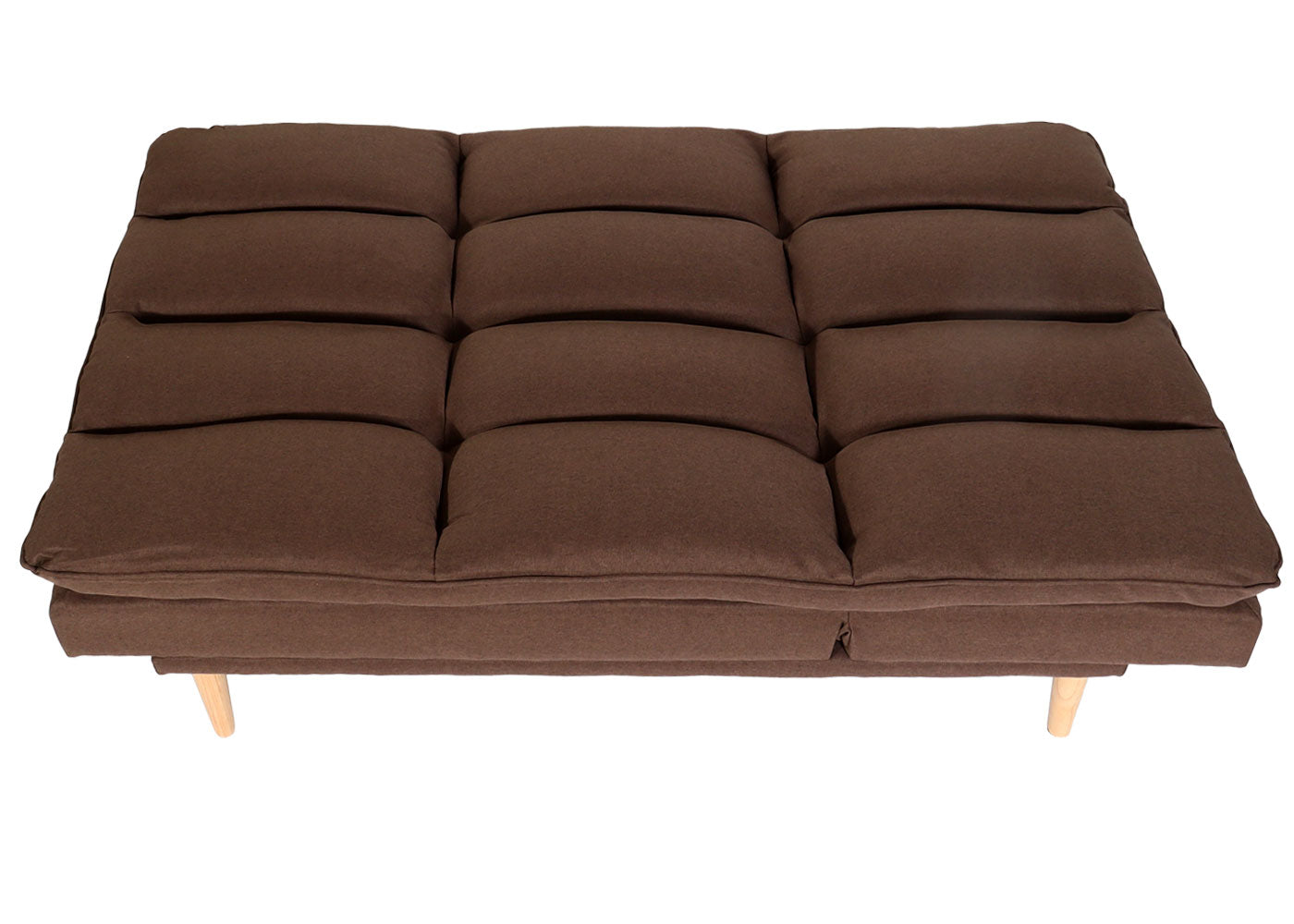 Slaapbank MCW-M79, slaapbank voor gasten, slaapfunctie ligoppervlak 180x110cm ~ stof/textiel bruin
