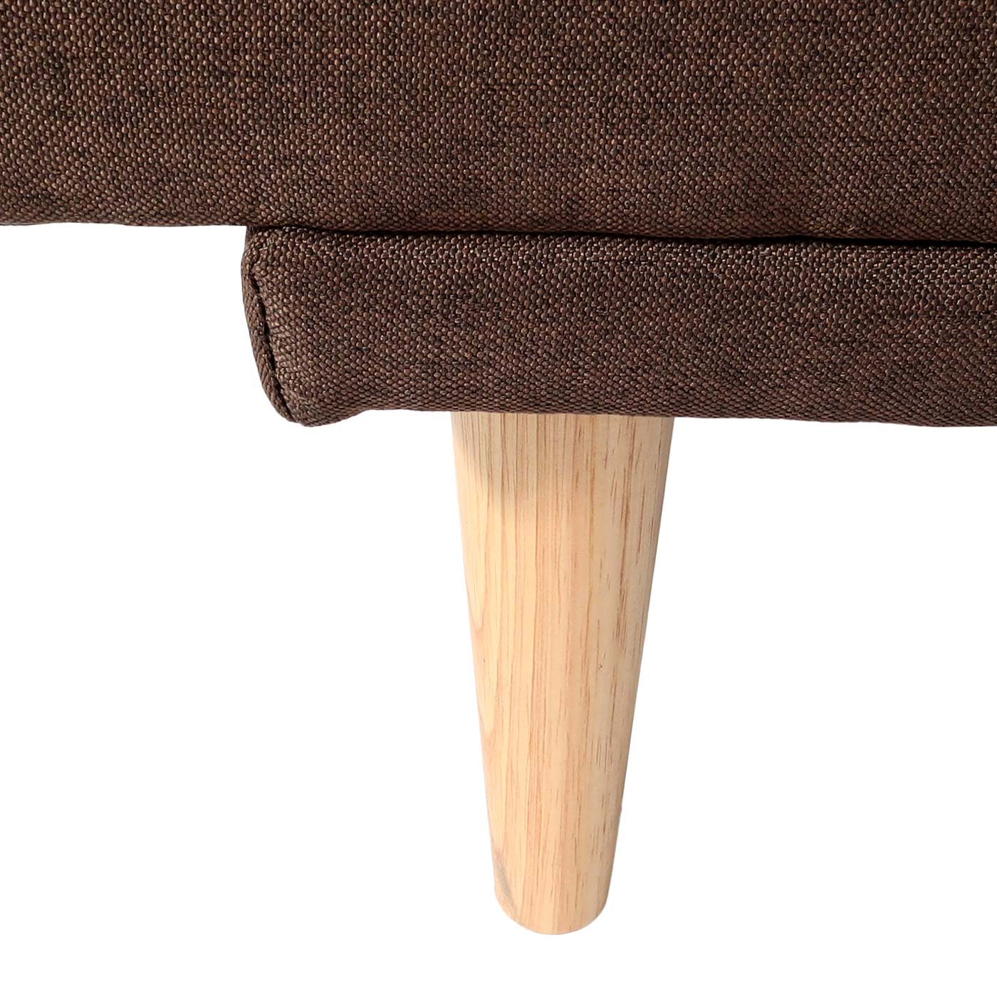 Slaapbank MCW-M79, slaapbank voor gasten, slaapfunctie ligoppervlak 180x110cm ~ stof/textiel bruin
