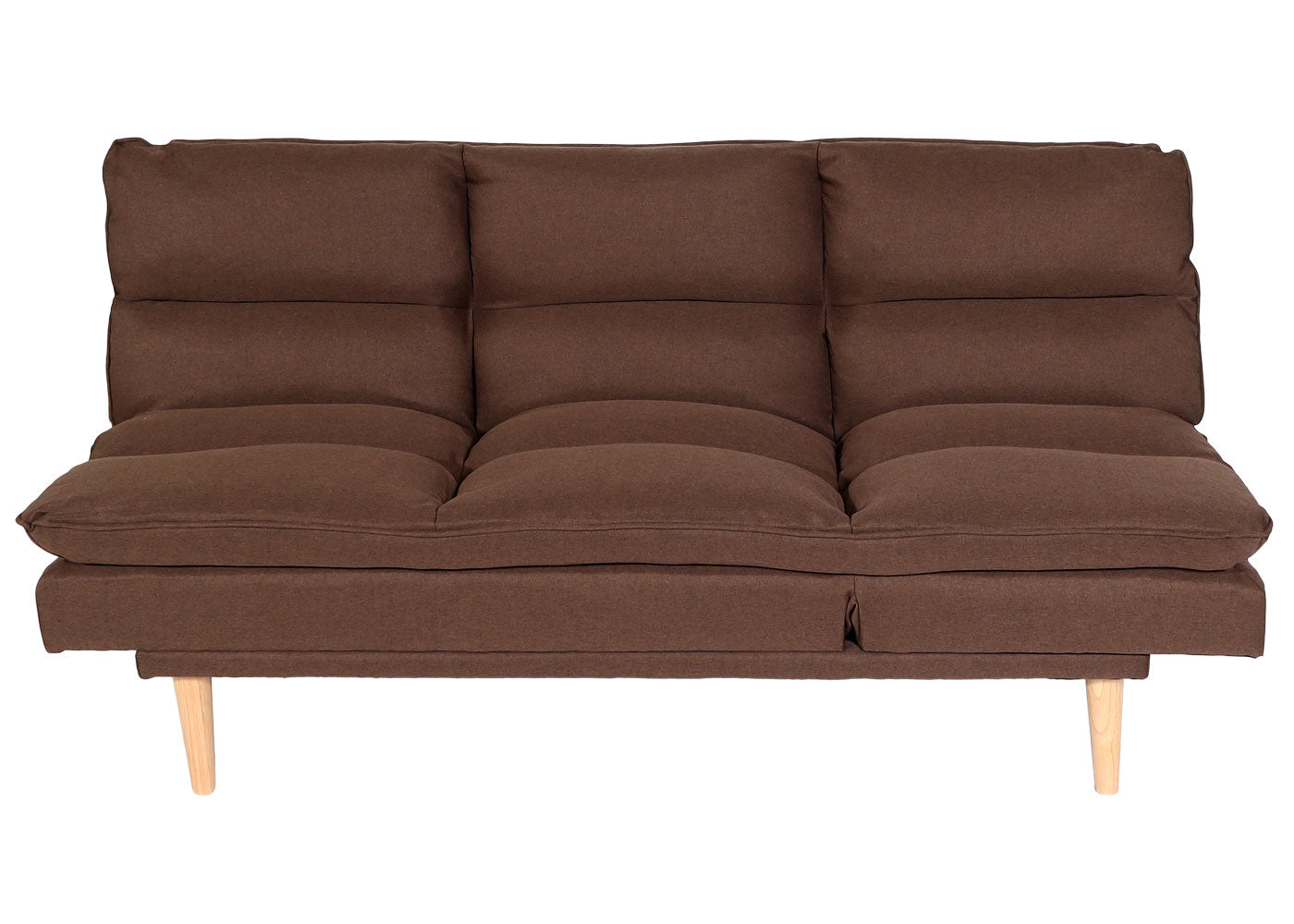 Slaapbank MCW-M79, slaapbank voor gasten, slaapfunctie ligoppervlak 180x110cm ~ stof/textiel bruin