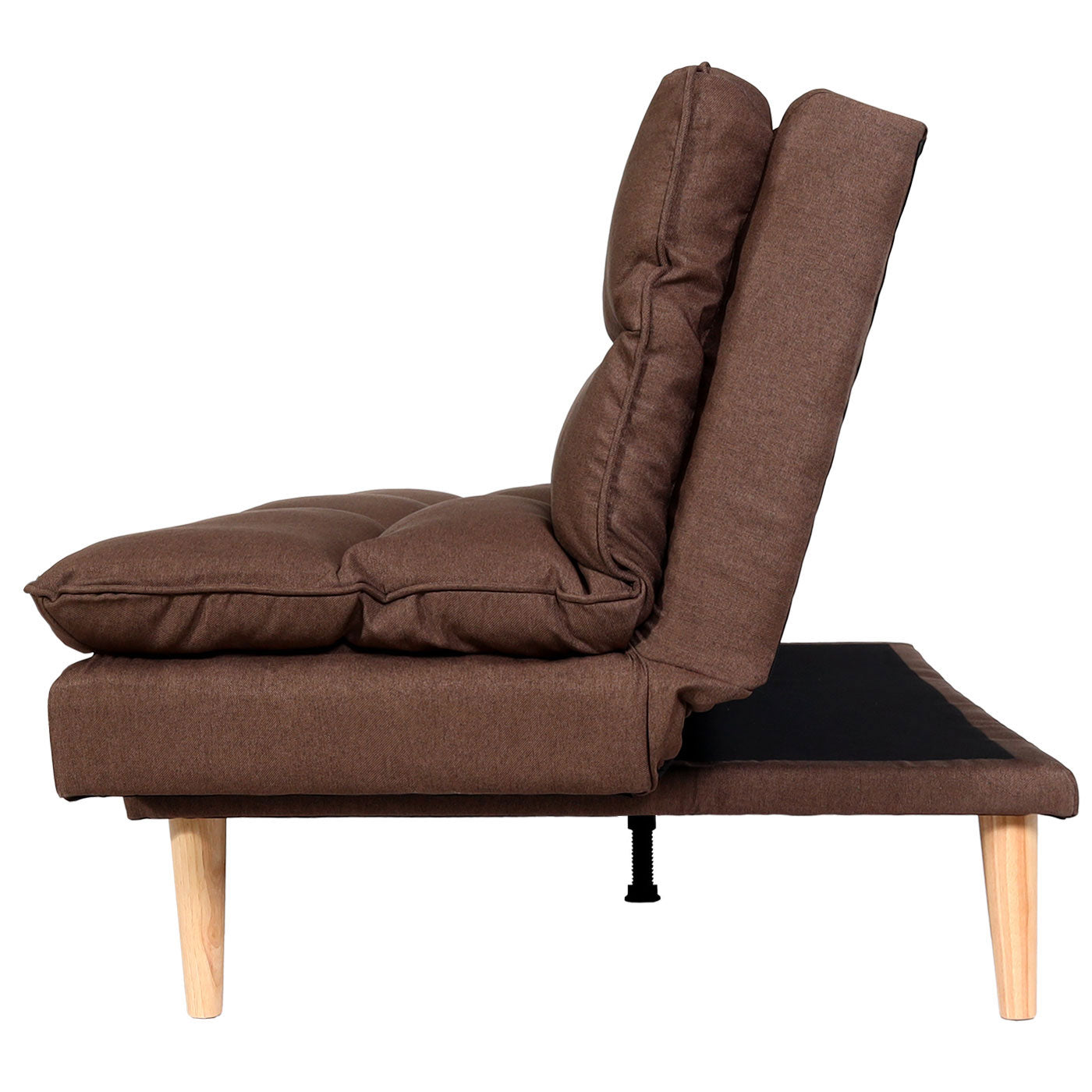 Slaapbank MCW-M79, slaapbank voor gasten, slaapfunctie ligoppervlak 180x110cm ~ stof/textiel bruin