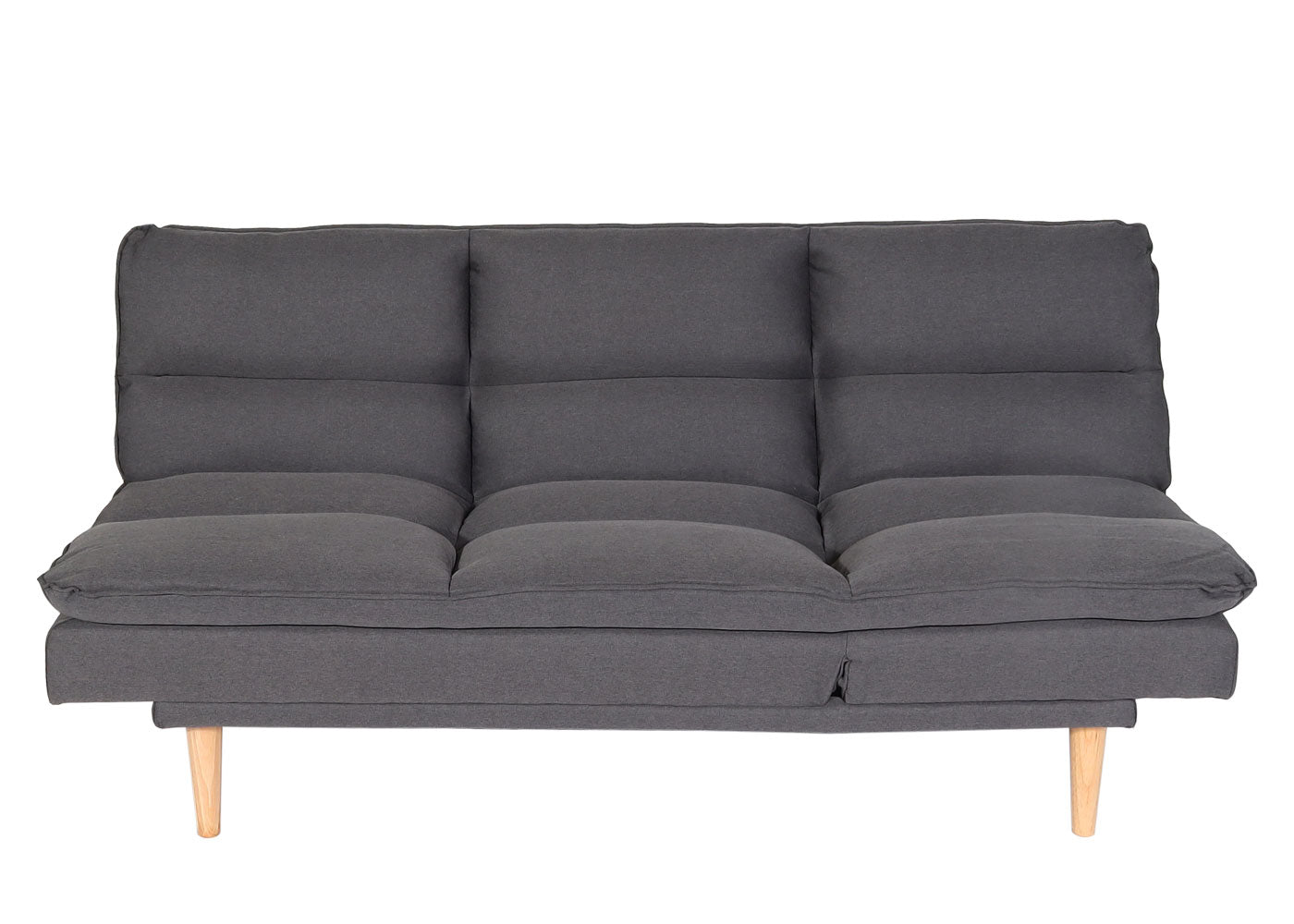 Slaapbank MCW-M79, slaapbank voor gasten, slaapfunctie ligoppervlak 180x110cm ~ stof/textiel donkergrijs