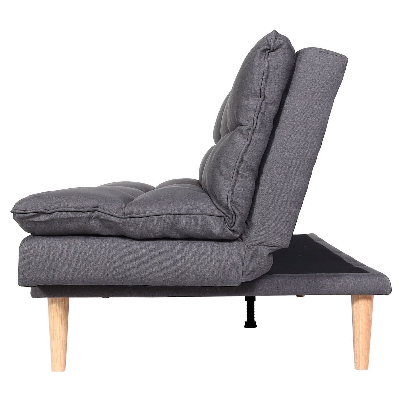 Slaapbank MCW-M79, slaapbank voor gasten, slaapfunctie ligoppervlak 180x110cm ~ stof/textiel donkergrijs