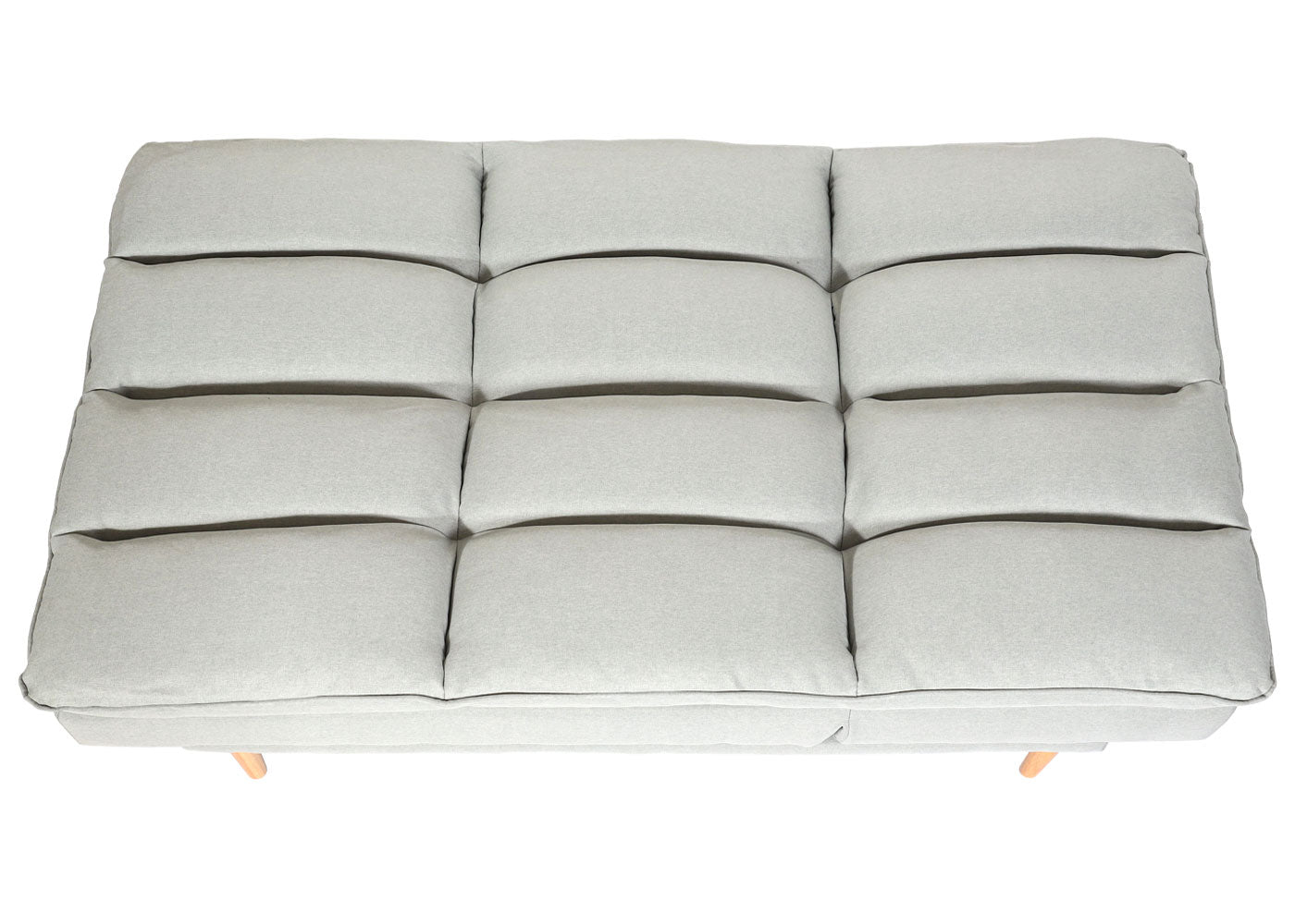 Slaapbank MCW-M79, slaapbank voor gasten, slaapfunctie ligoppervlak 180x110cm ~ stof/textiel mintgrijs