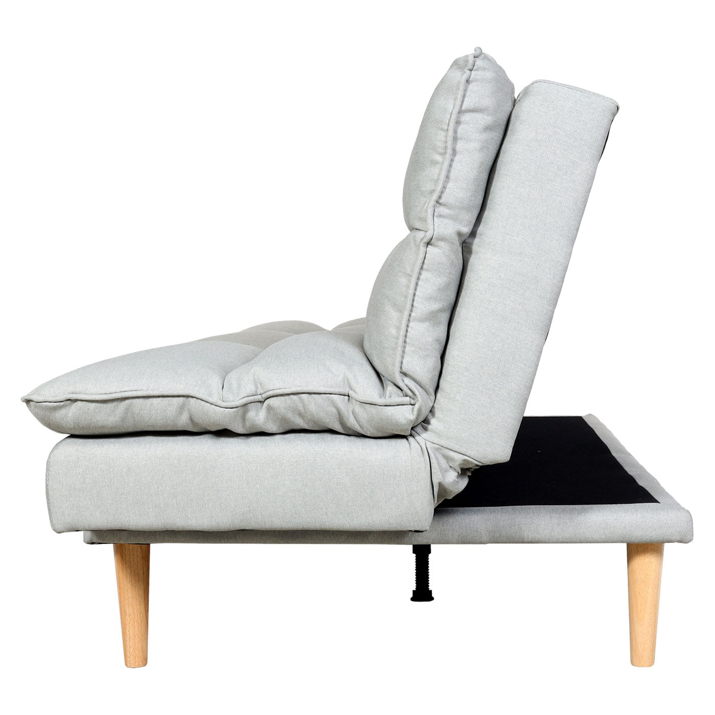 Slaapbank MCW-M79, slaapbank voor gasten, slaapfunctie ligoppervlak 180x110cm ~ stof/textiel mintgrijs