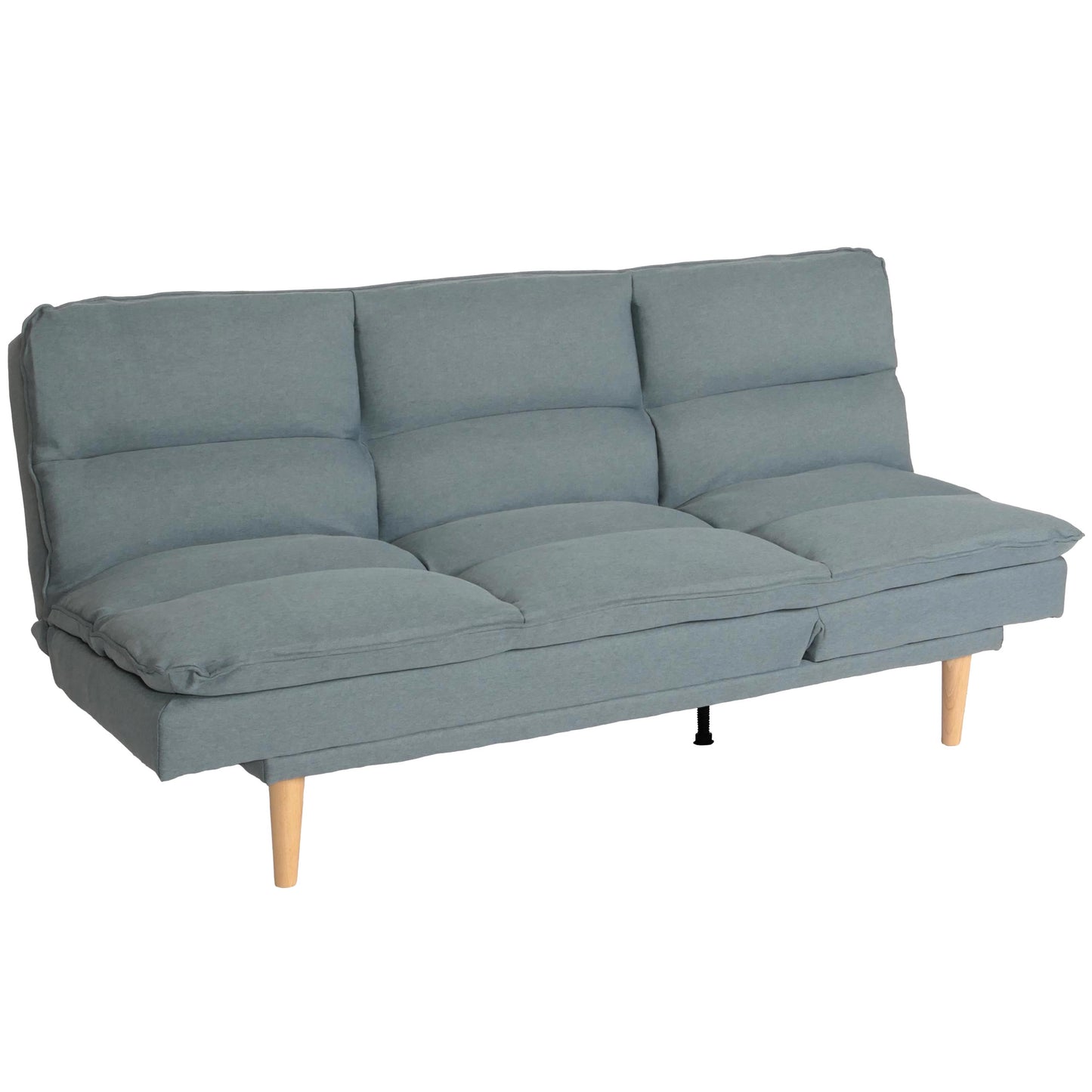 Slaapbank MCW-M79, slaapbank voor gasten, slaapfunctie ligoppervlak 180x110cm ~ stof/textiel blauw-grijs