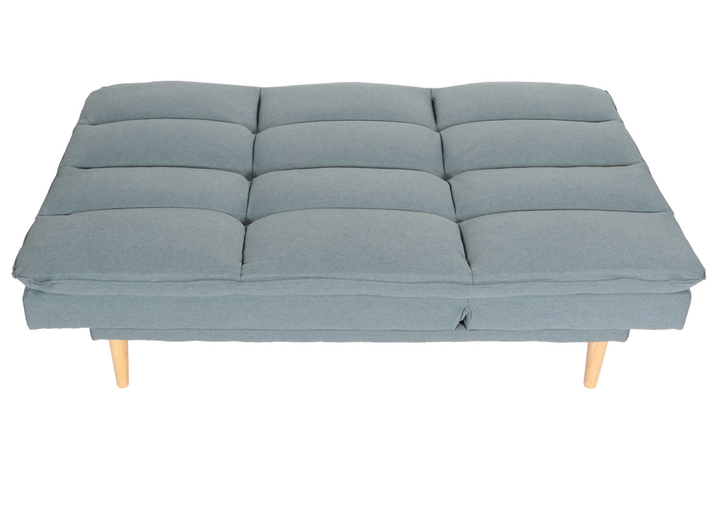 Slaapbank MCW-M79, slaapbank voor gasten, slaapfunctie ligoppervlak 180x110cm ~ stof/textiel blauw-grijs