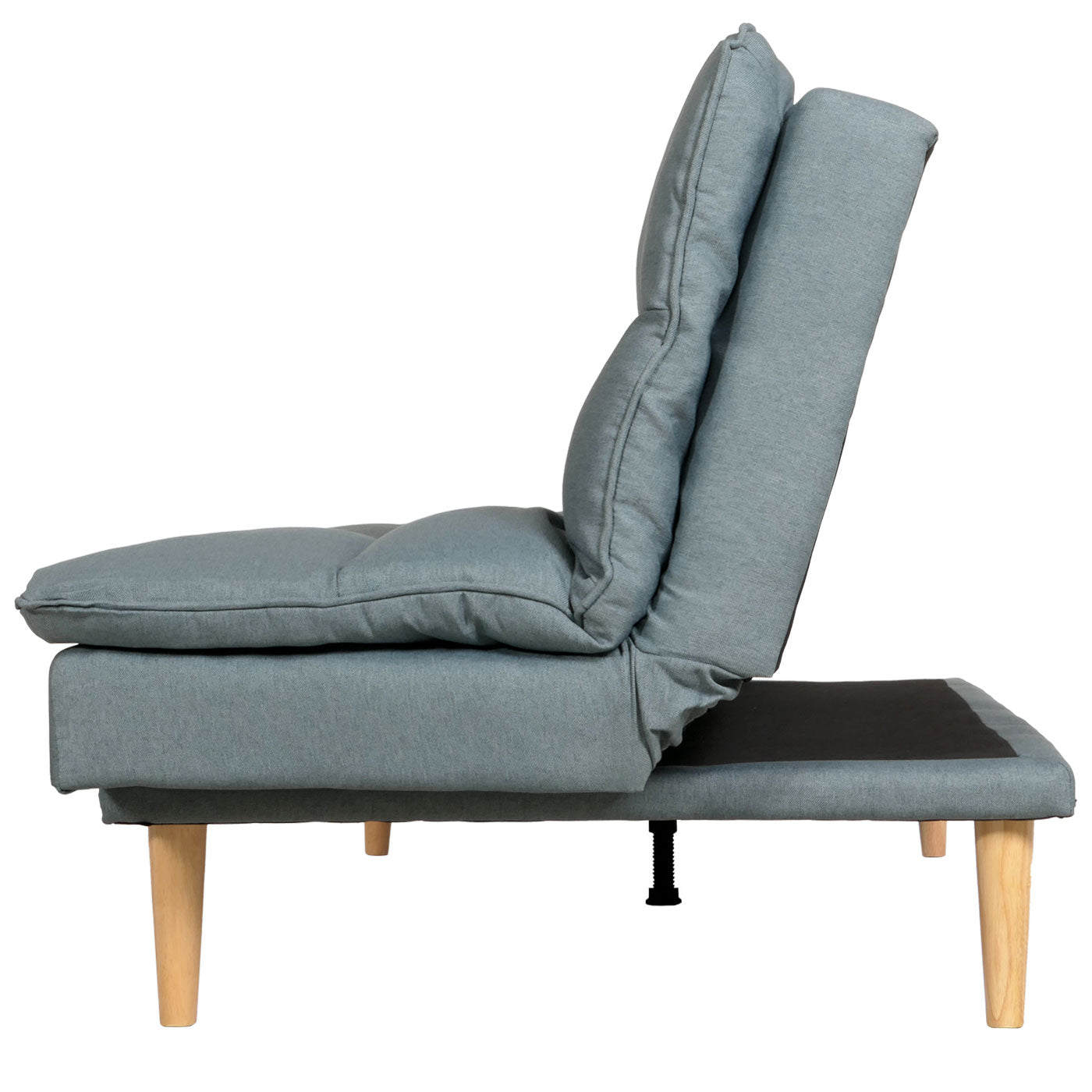 Slaapbank MCW-M79, slaapbank voor gasten, slaapfunctie ligoppervlak 180x110cm ~ stof/textiel blauw-grijs
