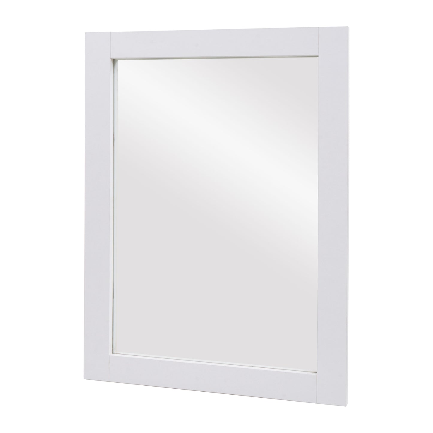 Wandspiegel MCW-L86, badkamerspiegel badkamermeubel spiegel, MVG-gecertificeerd 72x52cm ~ wit