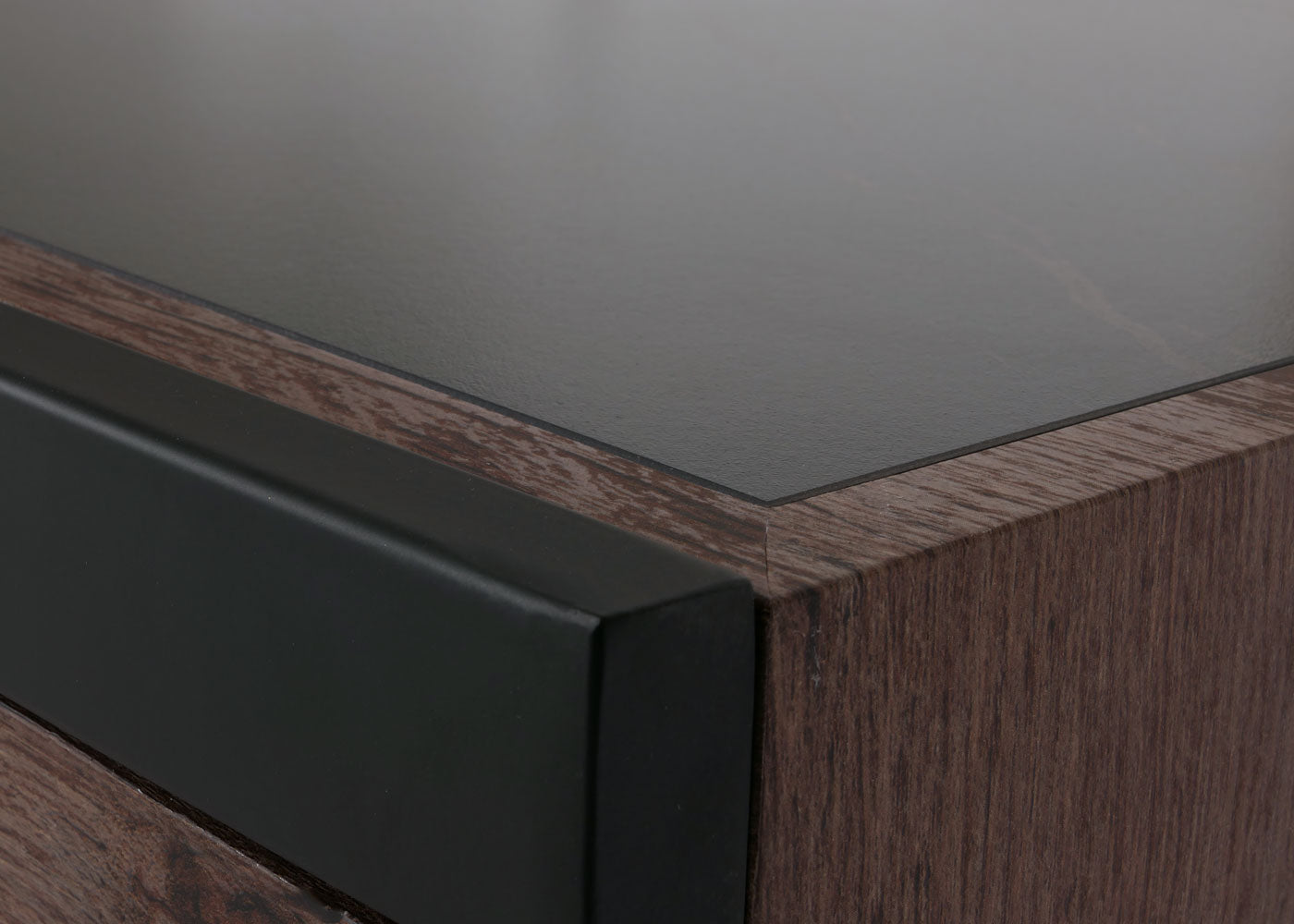 Salontafel MCW-L89, banktafel woonkamertafel, ijzer 43x120x64cm gesinterde steen marmer look zwart hout donkerbruin