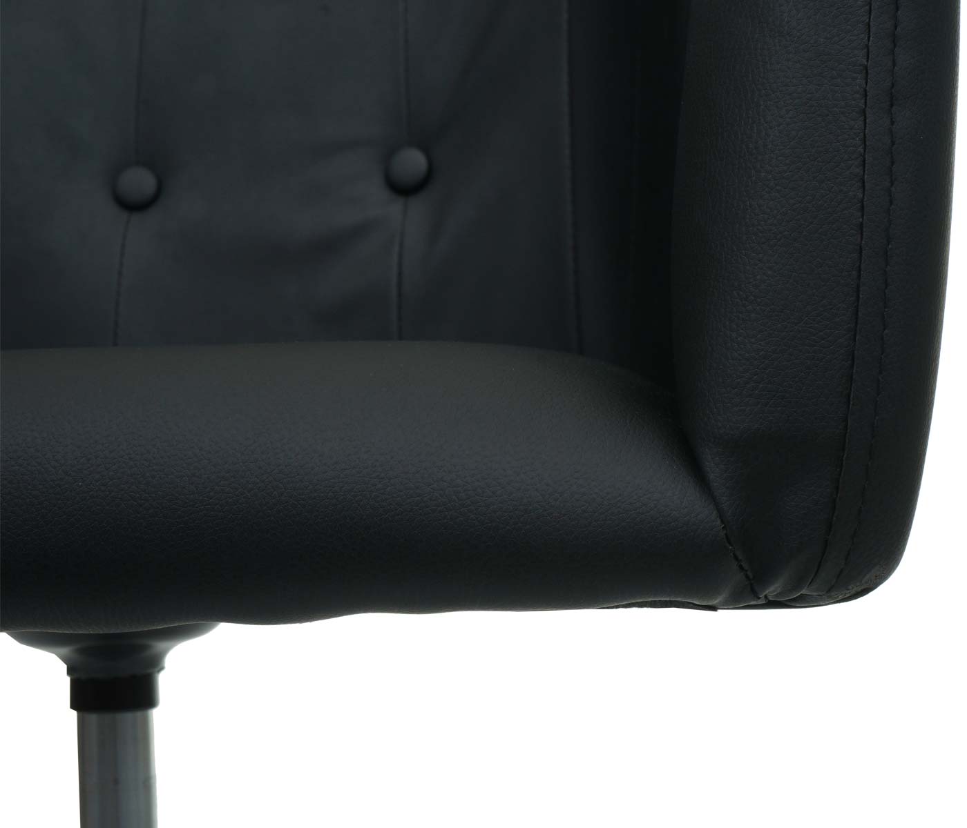 Bureaustoel MCW-L92, bureaustoel bureaustoel computerstoel bureaustoel met armleuningen ~ kunstleer zwart