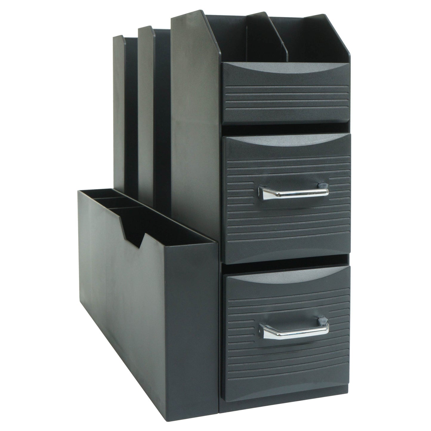 Bureau-organizer MCW-L97, pennenhouder opbergdoos met 2 laden en 7 vakken, 29x14x33cm