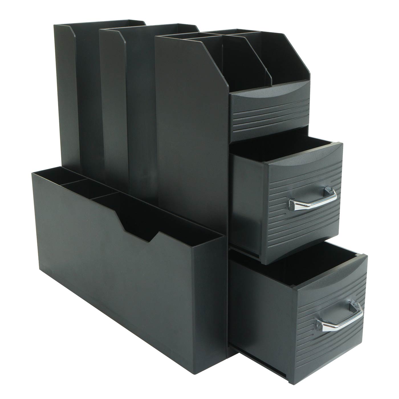 Bureau-organizer MCW-L97, pennenhouder opbergdoos met 2 laden en 7 vakken, 29x14x33cm