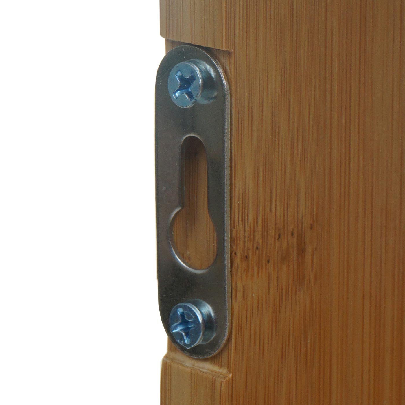 Wandplank MCW-M22, hangplank Drijvende plank met 4 vakken, bamboe 50x50x15cm