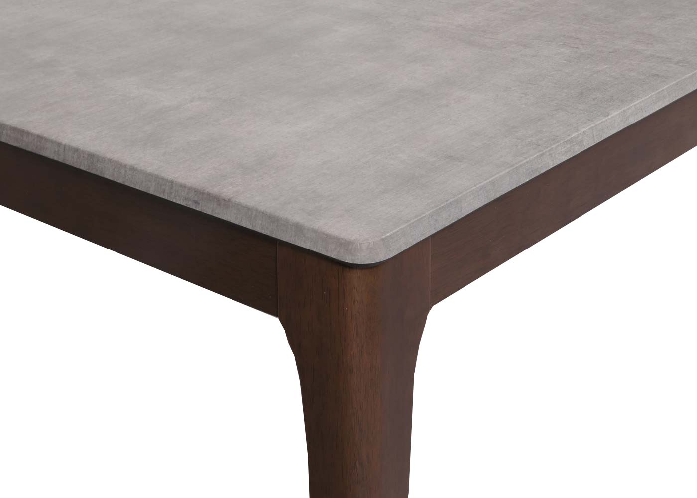Salontafel MCW-M55, bijzettafel sofatafel massief hout HDF laminaat melamine 46x120x70cm betonlook bruine poten