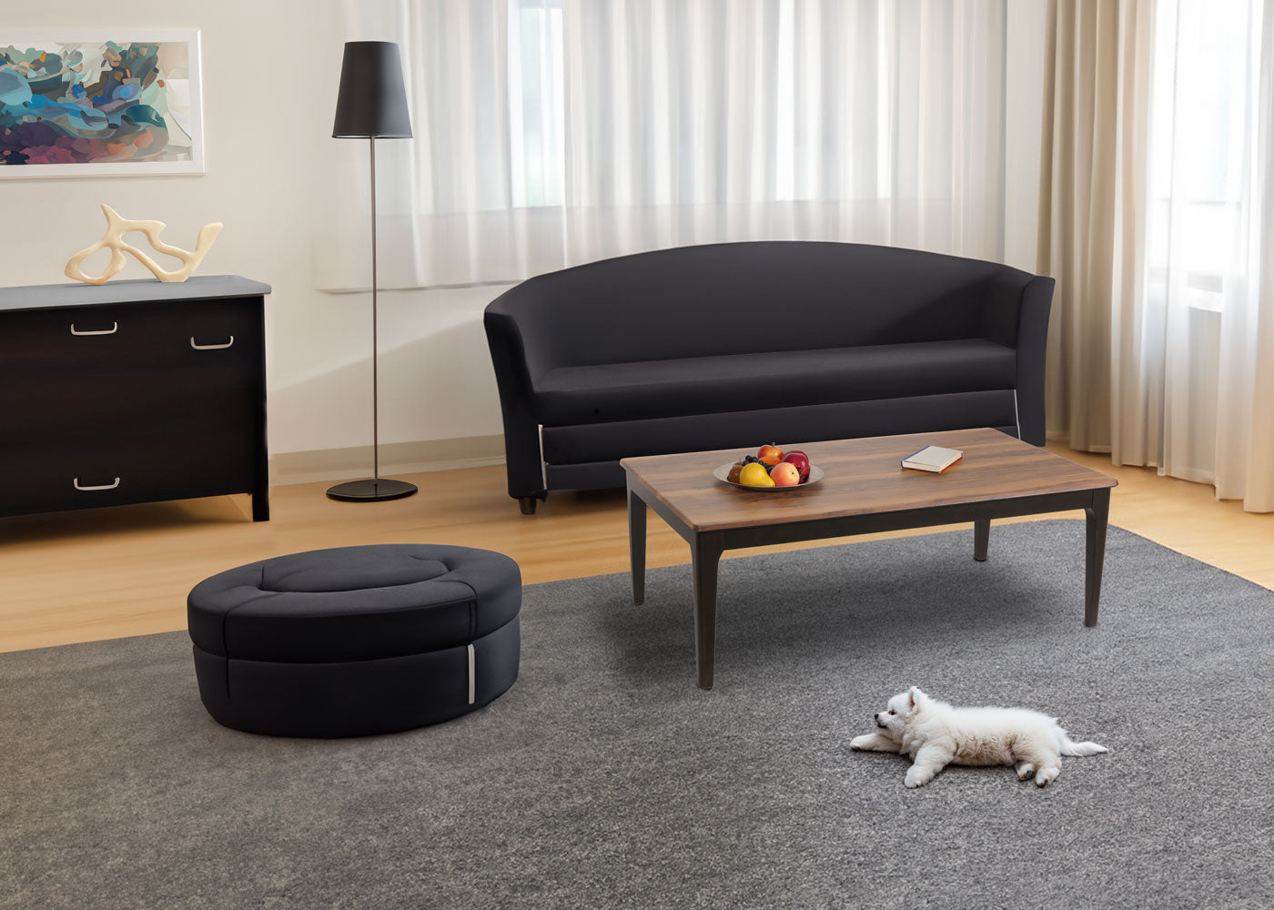 Salontafel MCW-M55, bijzettafel sofatafel massief hout HDF laminaat melamine 46x120x70cm sheesham hout look donkere poten