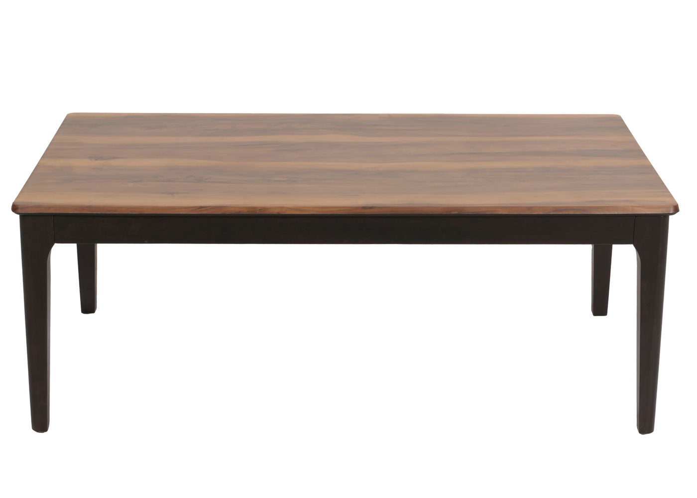 Salontafel MCW-M55, bijzettafel sofatafel massief hout HDF laminaat melamine 46x120x70cm sheesham hout look donkere poten