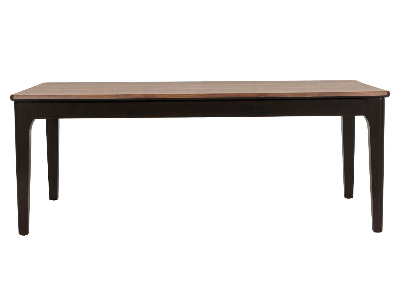 Salontafel MCW-M55, bijzettafel sofatafel massief hout HDF laminaat melamine 46x120x70cm sheesham hout look donkere poten