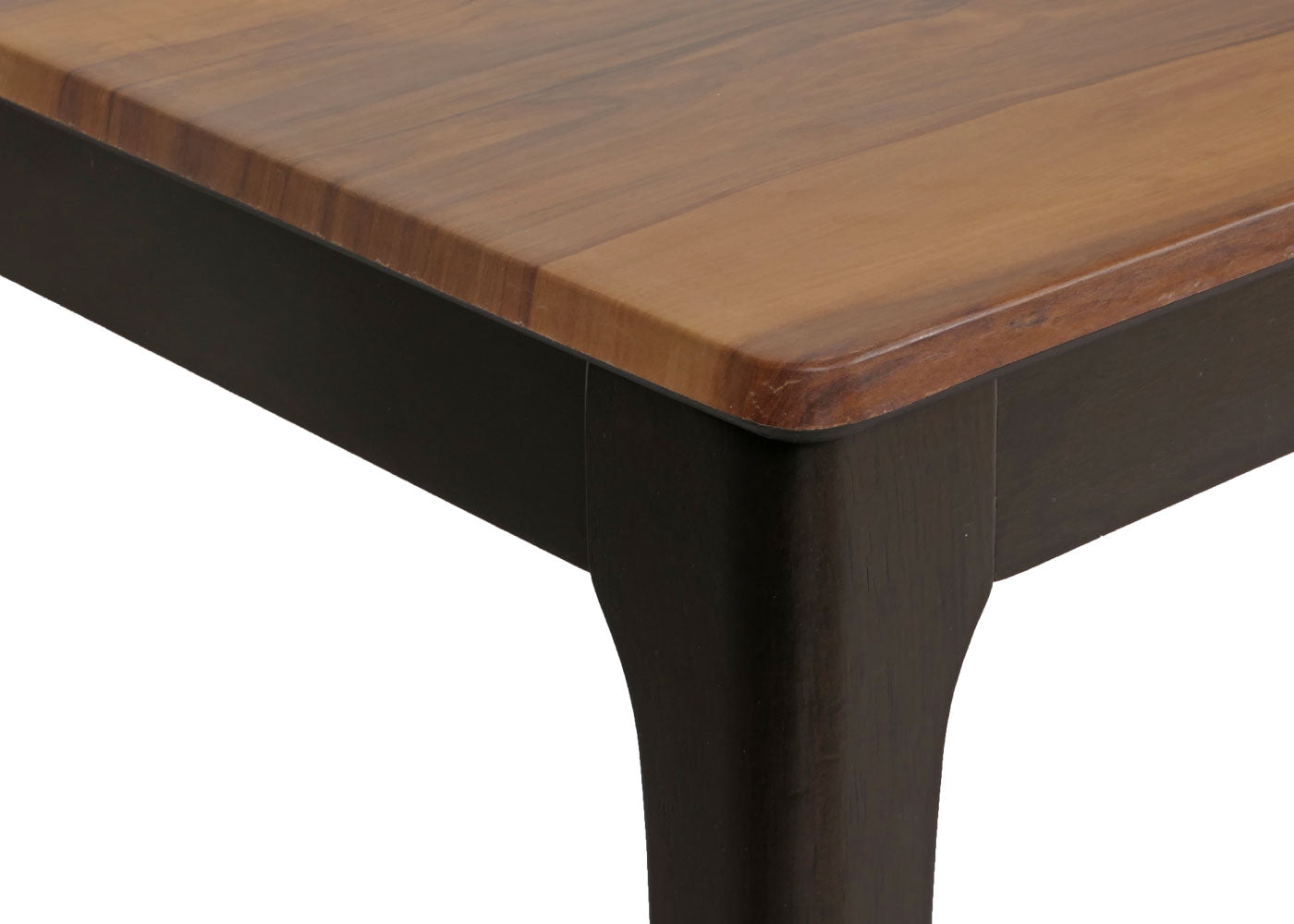 Salontafel MCW-M55, bijzettafel sofatafel massief hout HDF laminaat melamine 46x120x70cm sheesham hout look donkere poten
