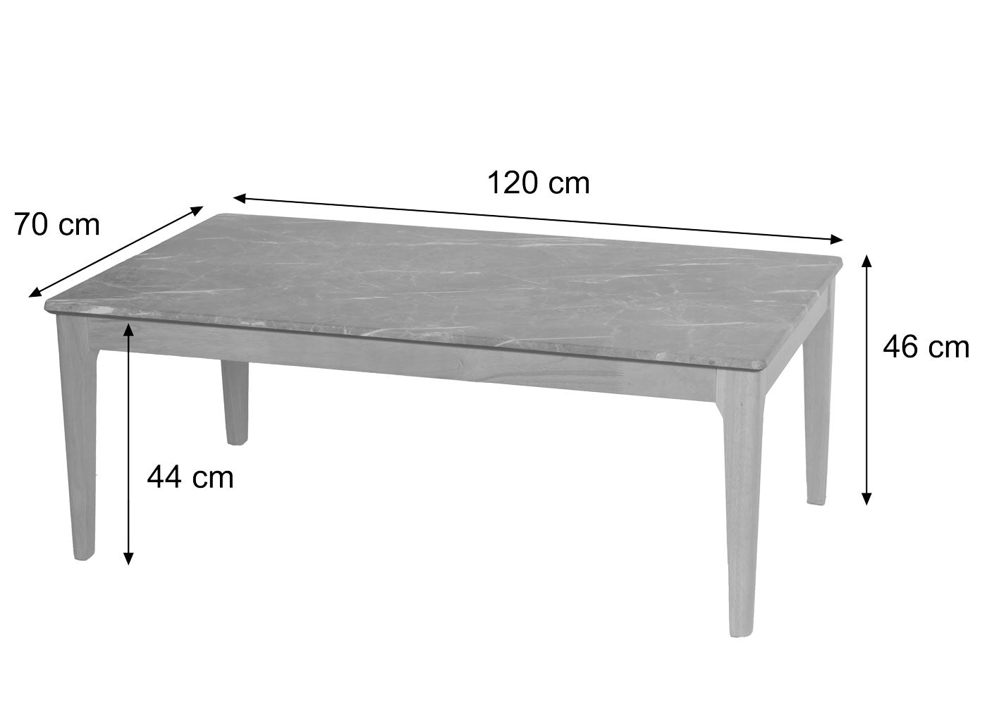 Salontafel MCW-M55, bijzettafel sofatafel massief hout HDF laminaat melamine 46x120x70cm sheesham hout look donkere poten