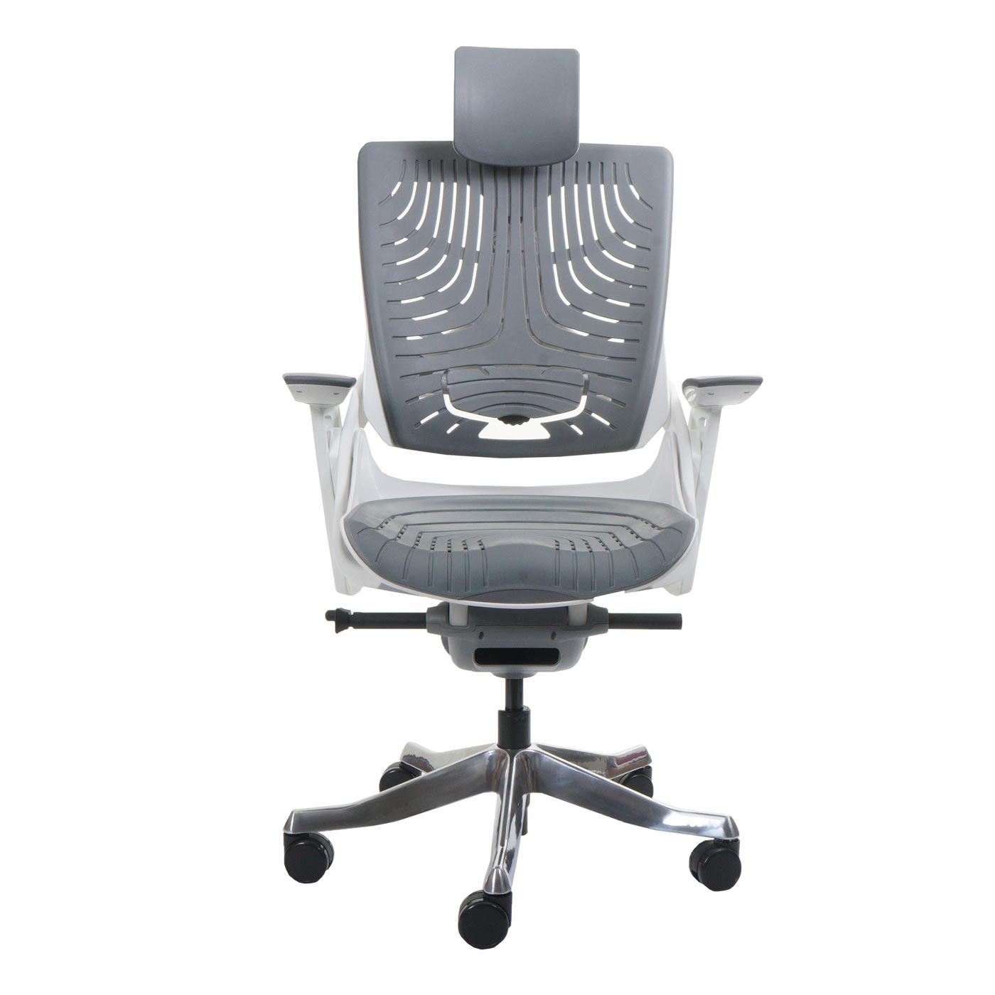 Bureaustoel MERRYFAIR Wau 2b, bureaustoel draaistoel, harde kuip, ergonomisch ~ grijs
