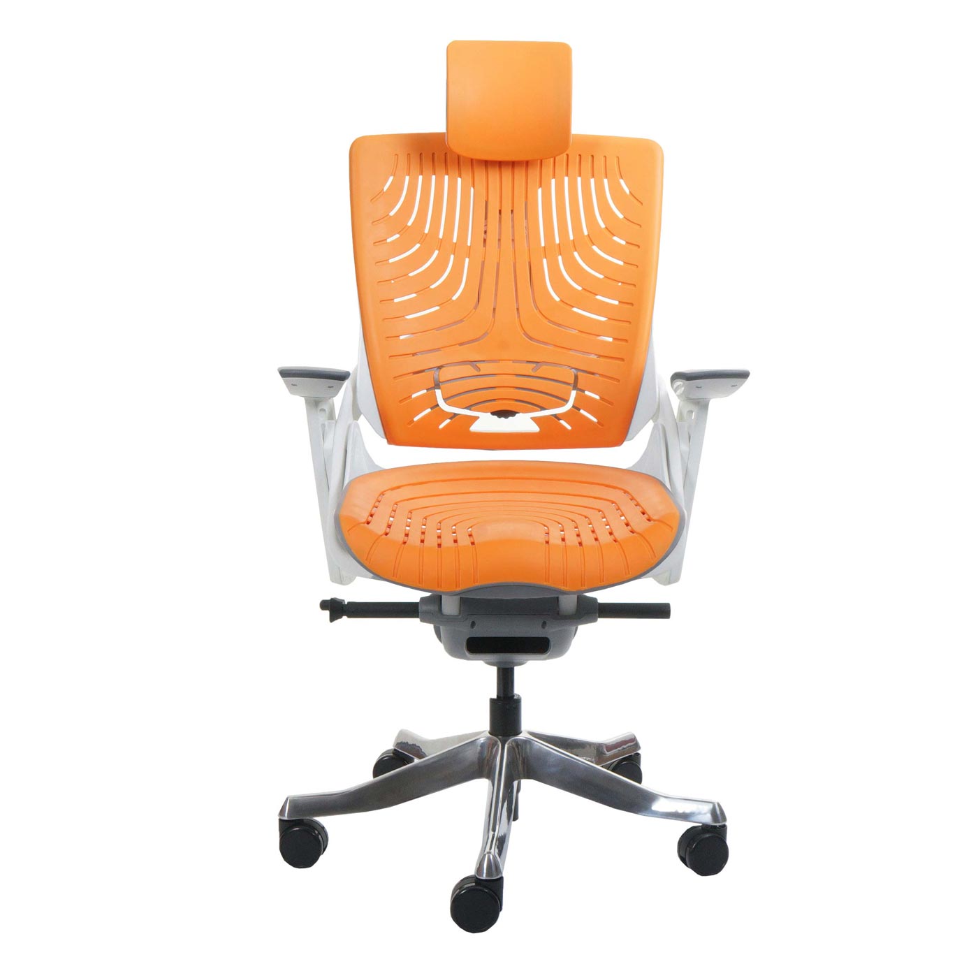 Bureaustoel MERRYFAIR Wau 2b, bureaustoel draaistoel, harde kuip, ergonomisch ~ oranje