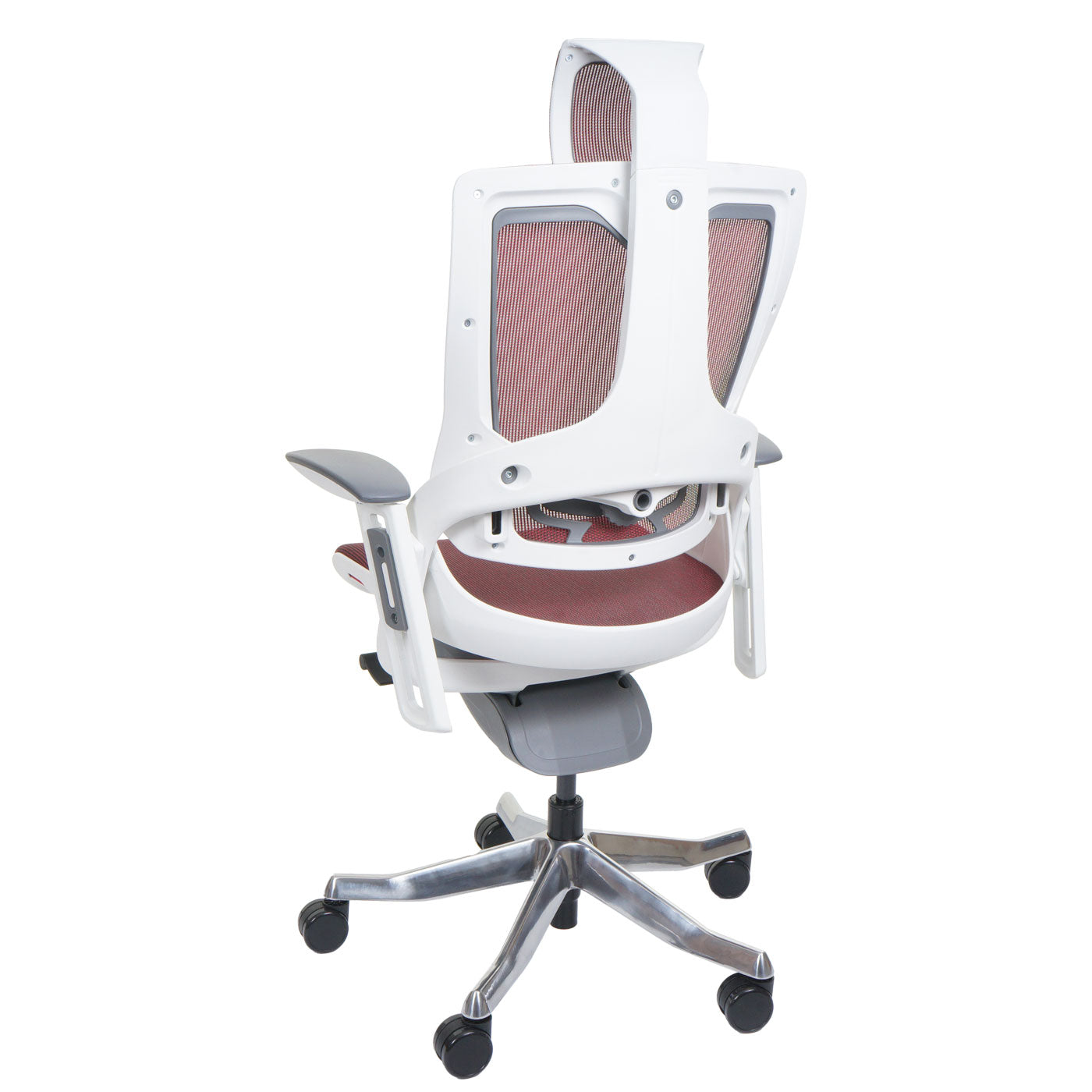 Bureaustoel MERRYFAIR Wau 2, bureaustoel draaistoel, bekleed/mesh, ergonomisch ~ rood