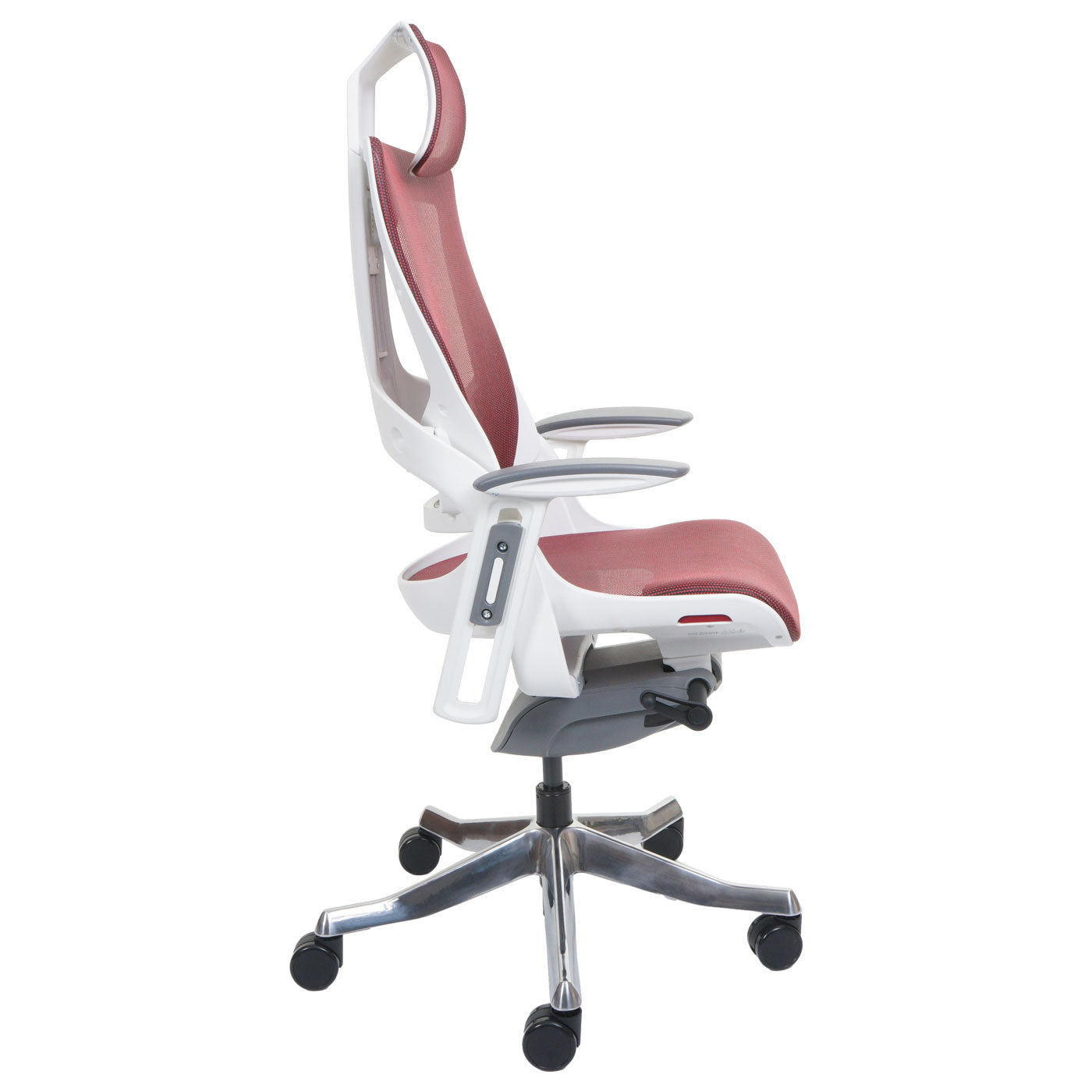 Bureaustoel MERRYFAIR Wau 2, bureaustoel draaistoel, bekleed/mesh, ergonomisch ~ rood