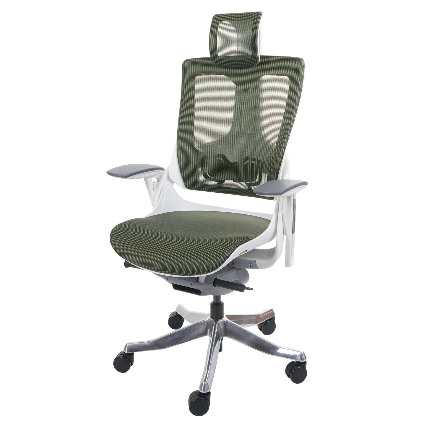 Bureaustoel MERRYFAIR Wau 2, bureaustoel draaistoel, bekleed/mesh, ergonomisch ~ groen
