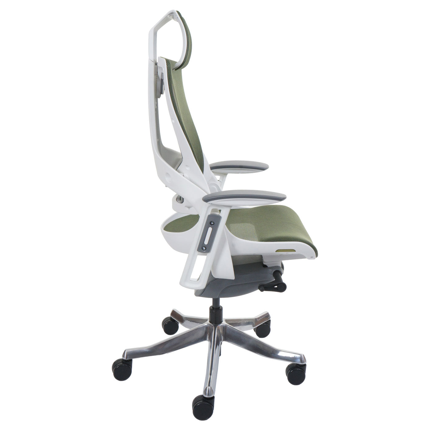 Bureaustoel MERRYFAIR Wau 2, bureaustoel draaistoel, bekleed/mesh, ergonomisch ~ groen