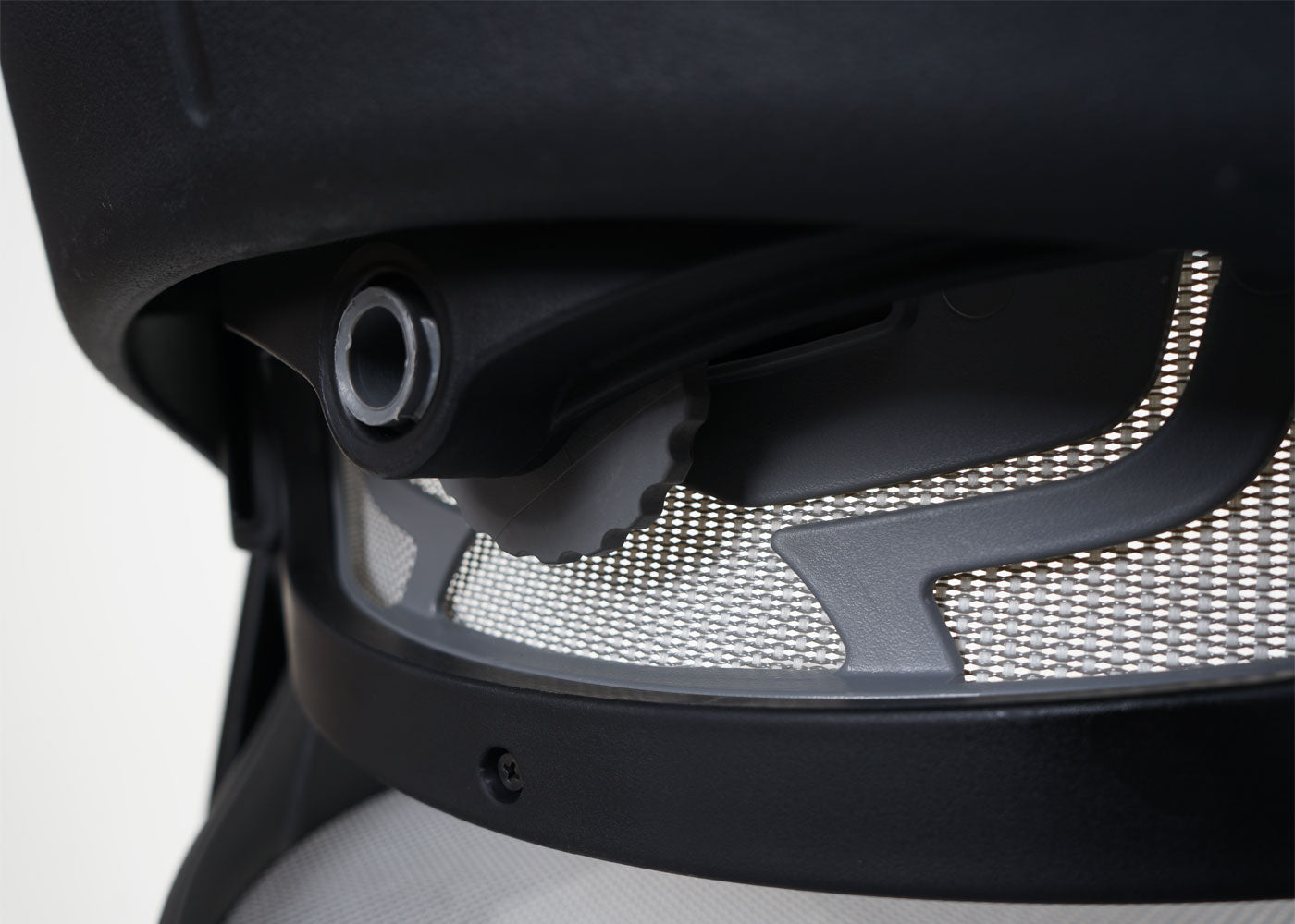 Bureaustoel MERRYFAIR Wau 2, bureaustoel draaistoel, bekleding/mesh, ergonomisch ~ wit-grijs, zwart frame