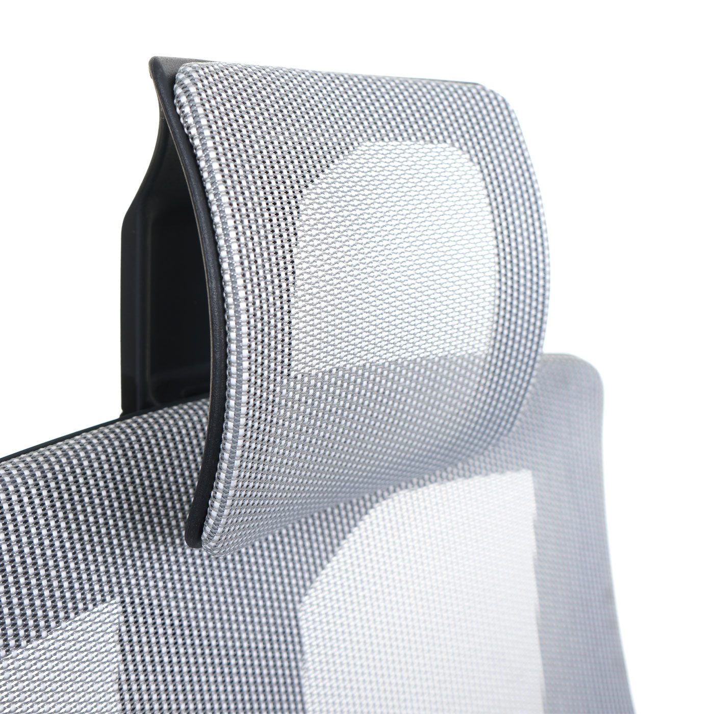 Bureaustoel MERRYFAIR Wau 2, bureaustoel draaistoel, bekleding/mesh, ergonomisch ~ wit-grijs, zwart frame