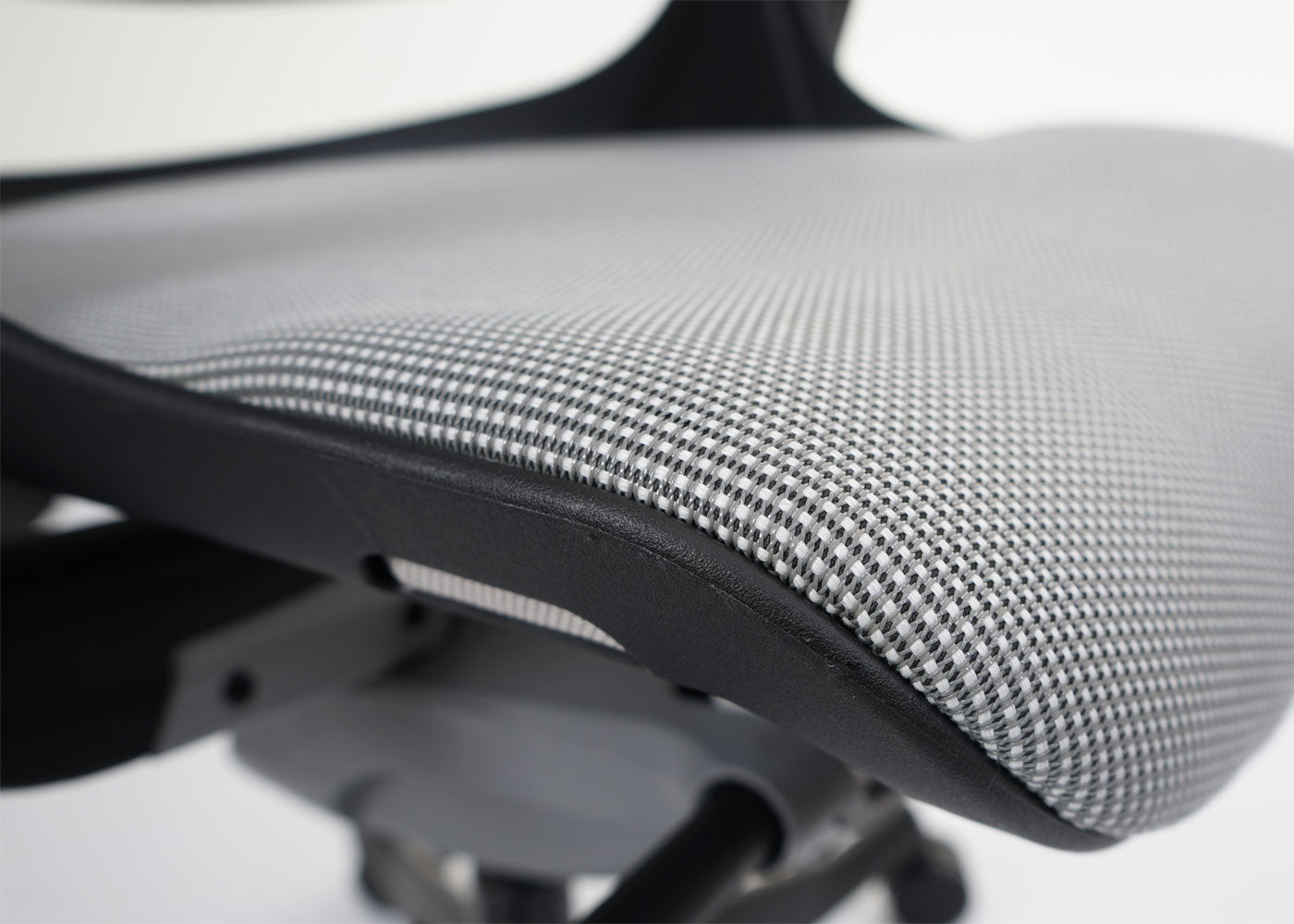 Bureaustoel MERRYFAIR Wau 2, bureaustoel draaistoel, bekleding/mesh, ergonomisch ~ wit-grijs, zwart frame