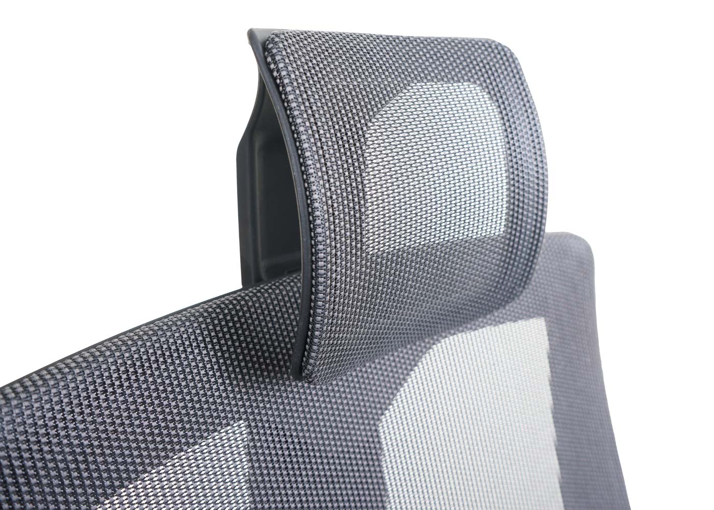 Bureaustoel MERRYFAIR Wau 2, bureaustoel draaistoel, bekleed/mesh, ergonomisch ~ zwart-grijs, zwart frame