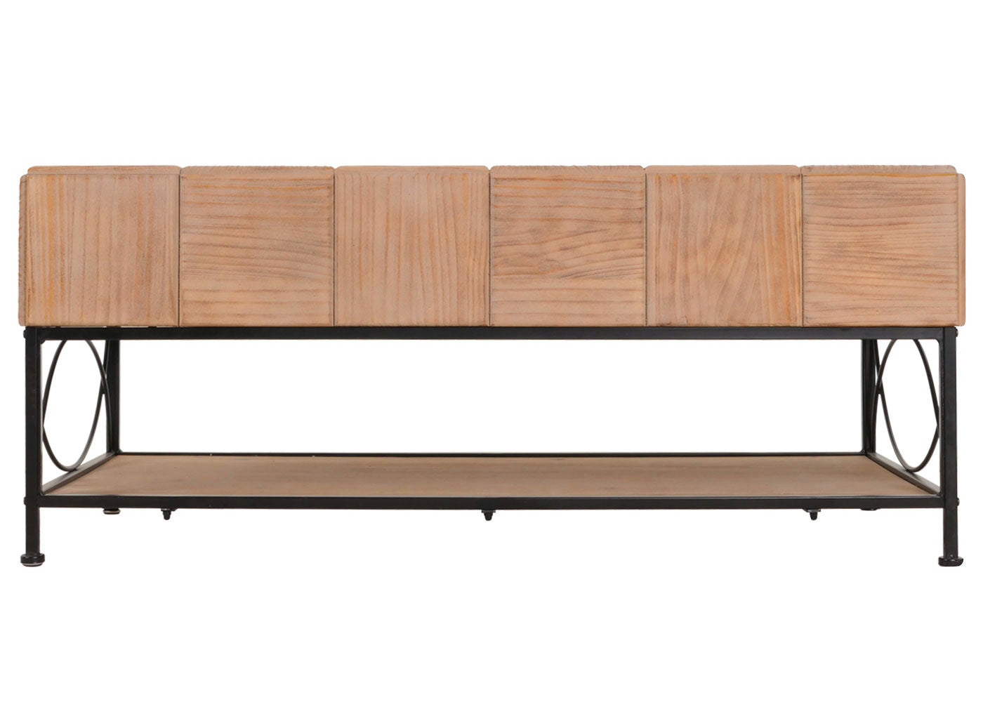 Salontafel MCW-N30, woonkamertafel sofatafel bijzettafel, plank massief hout MDF, 51x120x61cm