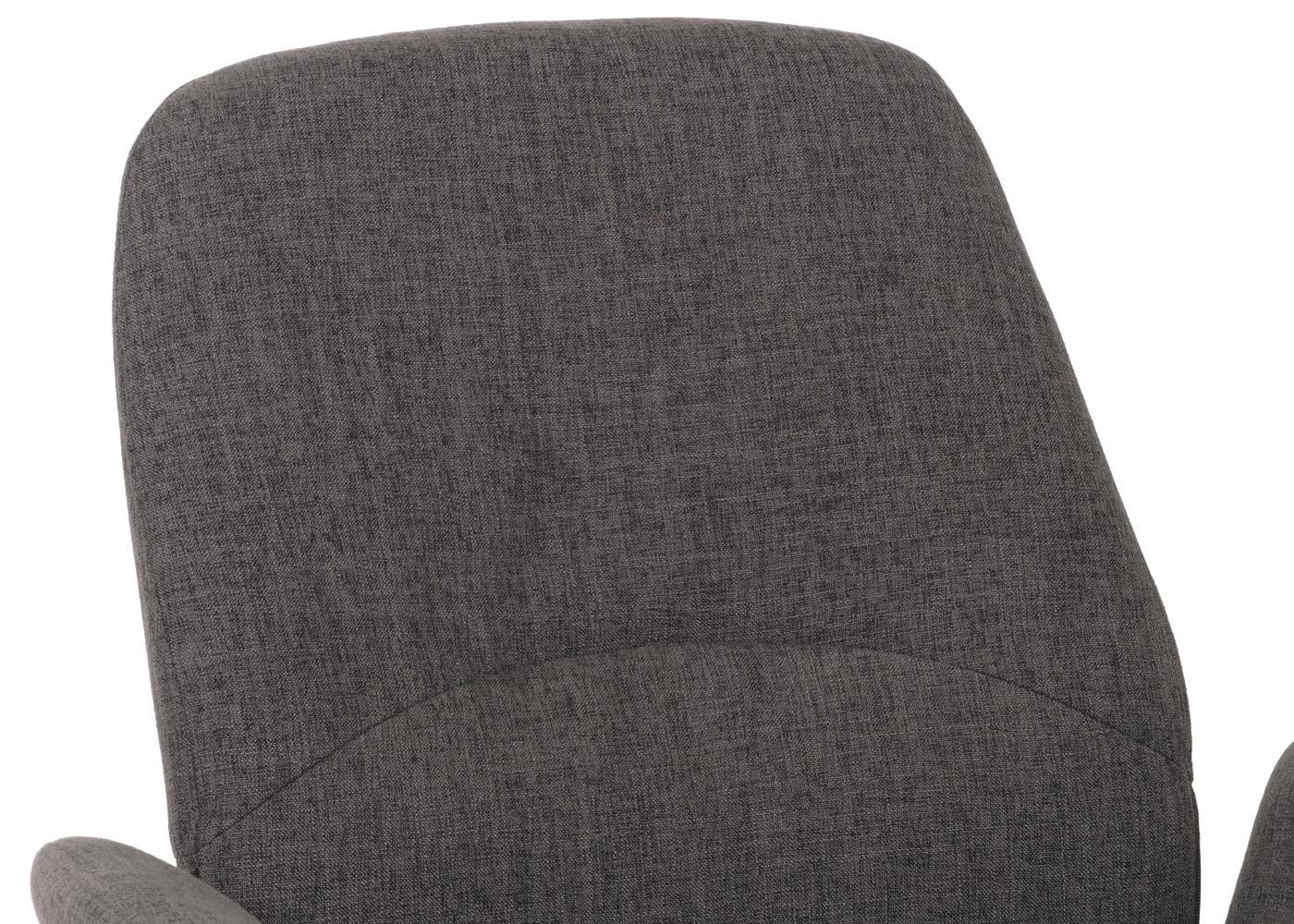 Set van 6 vergaderstoelen MCW-K23, bezoekersstoel gestoffeerde stoel draaibare armleuningen in hoogte verstelbaar stof/textiel ~ donkergrijs