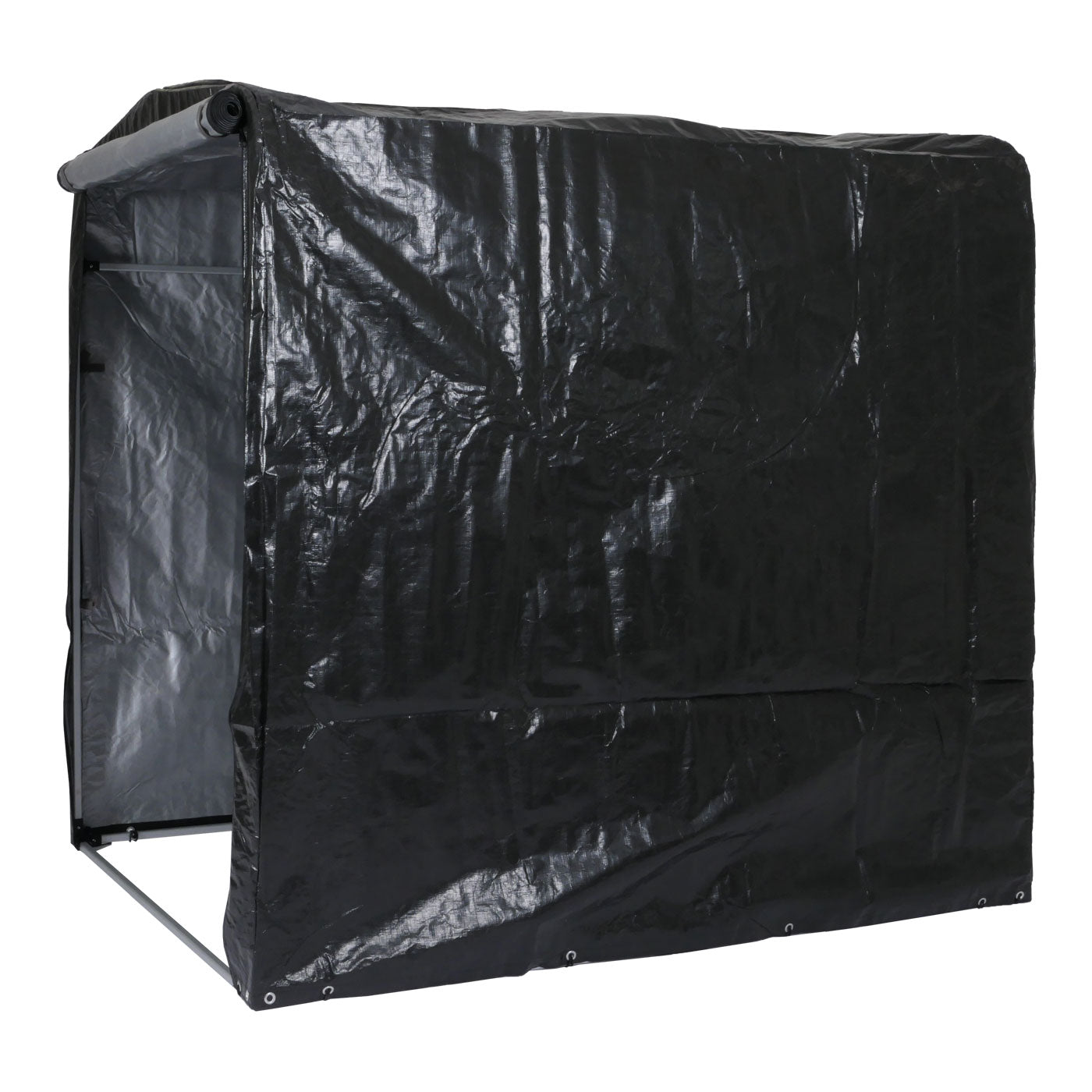 Tuinhuisje MCW-N61, tuinhuisje gereedschap tuinhuisje, aluminium UV-bescherming waterdicht, 201x157x201cm ~ antraciet