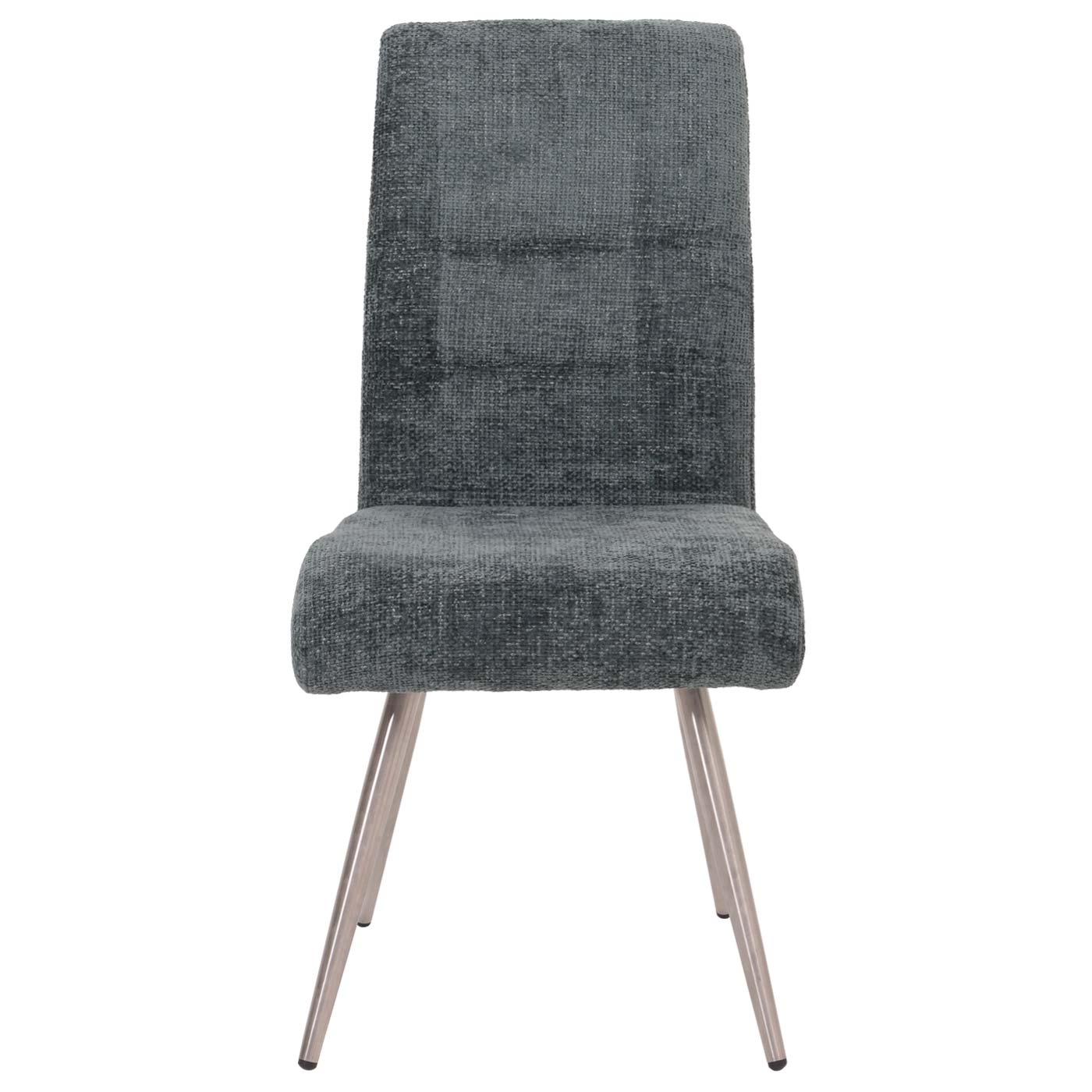 Eetkamerset MCW-G55, set van 4 stoelen + bank 160cm, geborsteld roestvrij staal stof/textiel chenille ~ blauwgroen