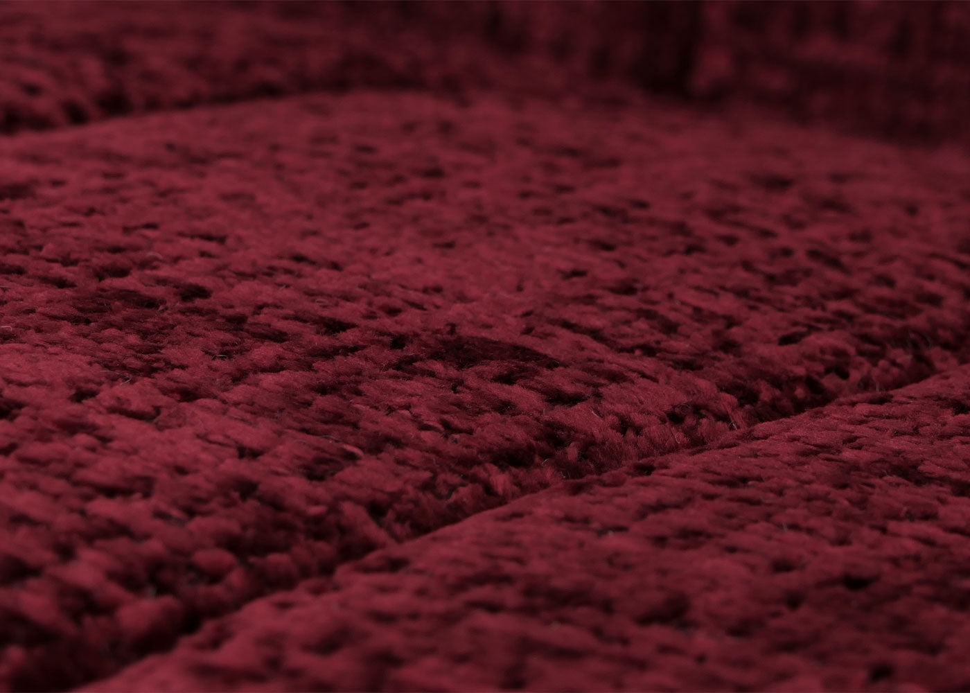 Schommelstoel MCW-K10, relaxfauteuil, hout MVG stof/textiel chenille (465g/m²) ~ bordeaux, frame walnoot-look