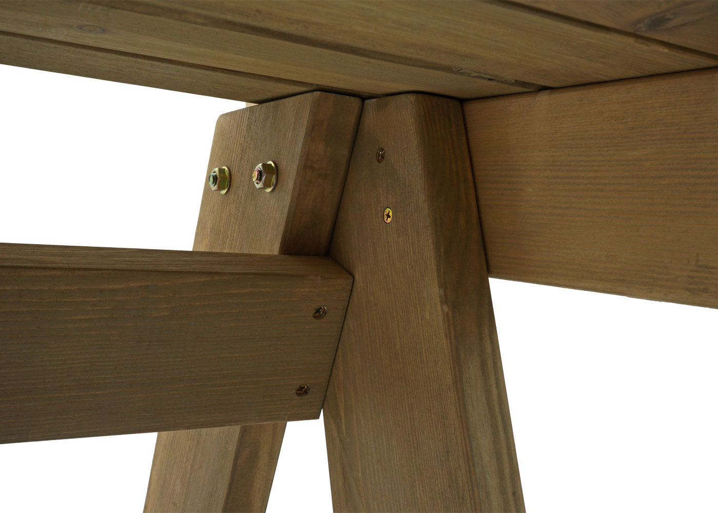 Tuinbank MCW-L66, houten parkbank, horecakwaliteit, massief hout 148cm ~ naturel