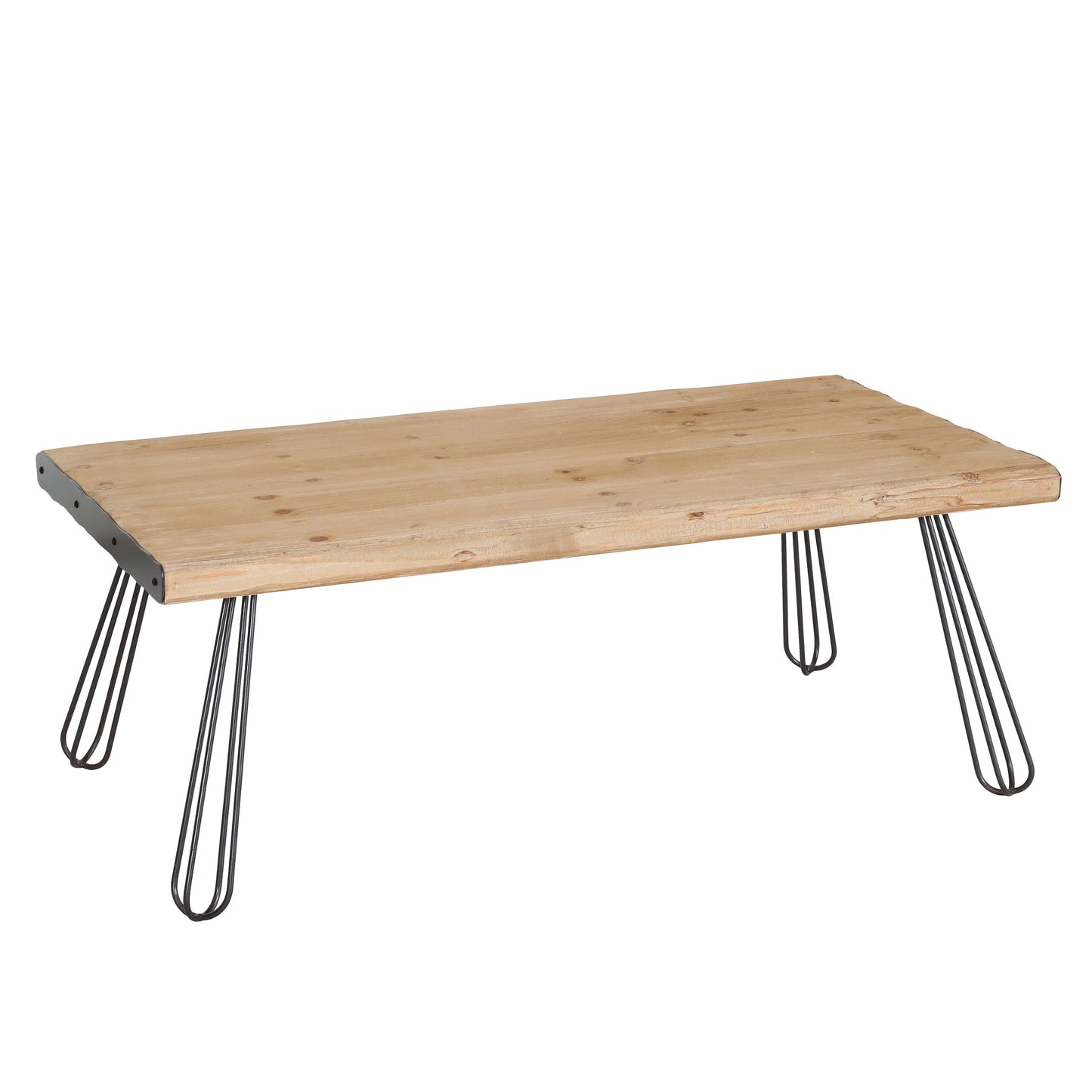 Salontafel MCW-L73, tafel woonkamer, industrieel massief hout MVG-gecertificeerd 120x60cm, naturel