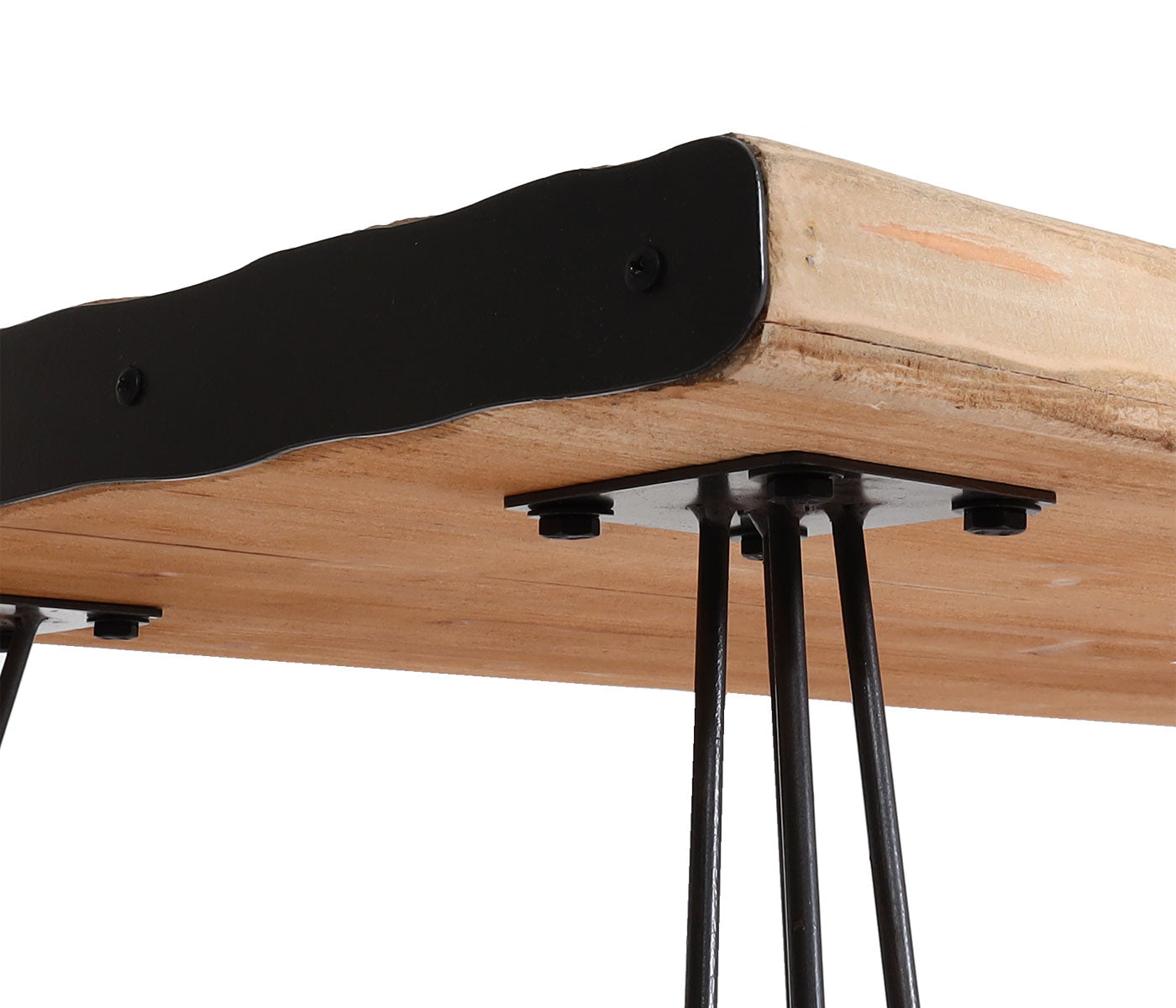 Salontafel MCW-L73, tafel woonkamer, industrieel massief hout MVG-gecertificeerd 120x60cm, naturel