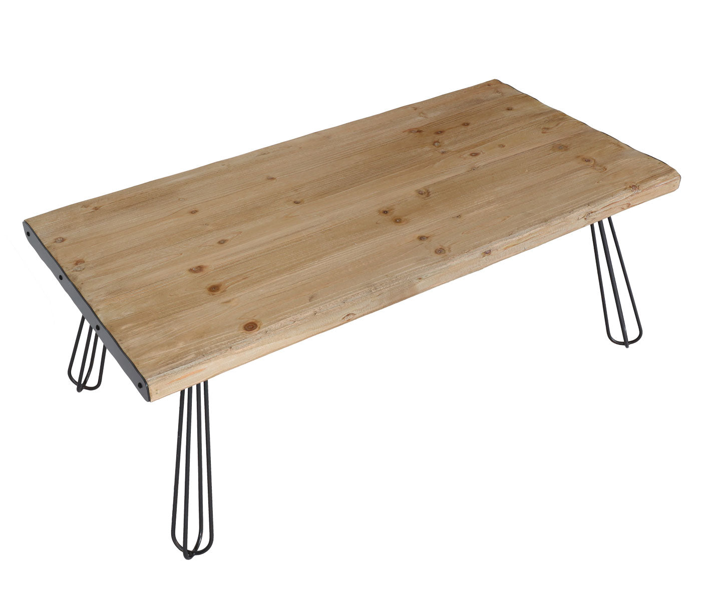 Salontafel MCW-L73, tafel woonkamer, industrieel massief hout MVG-gecertificeerd 120x60cm, naturel