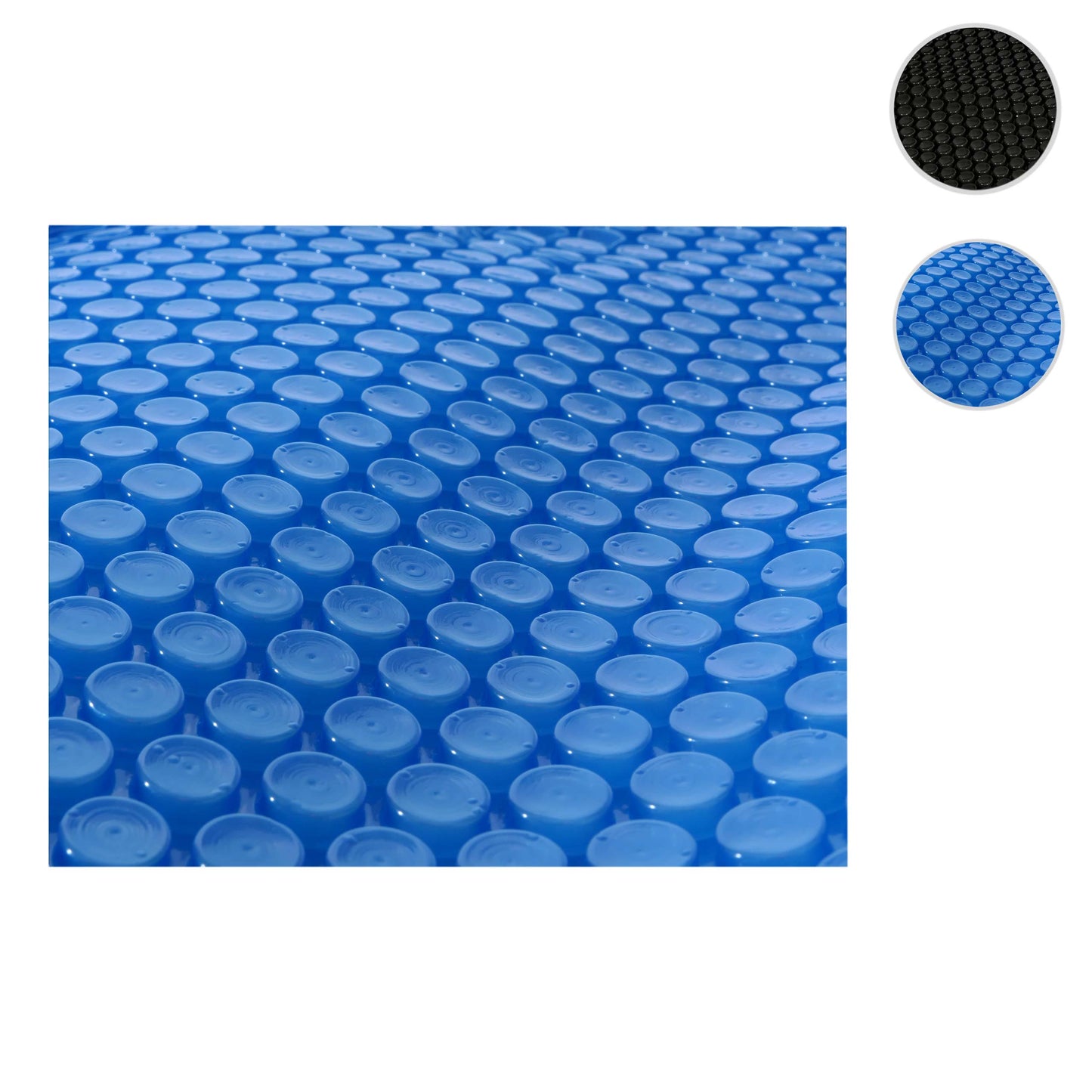Zwembadafdekking Warmtezeil Afdekzeil Zonnezeil Zonnezeil, dikte: 400 µm ~ rond 5,48m blauw