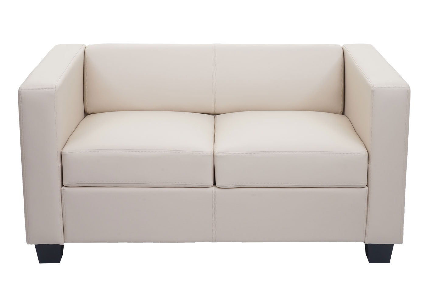 2-zits bank loungebank Lille ~ leder, crème