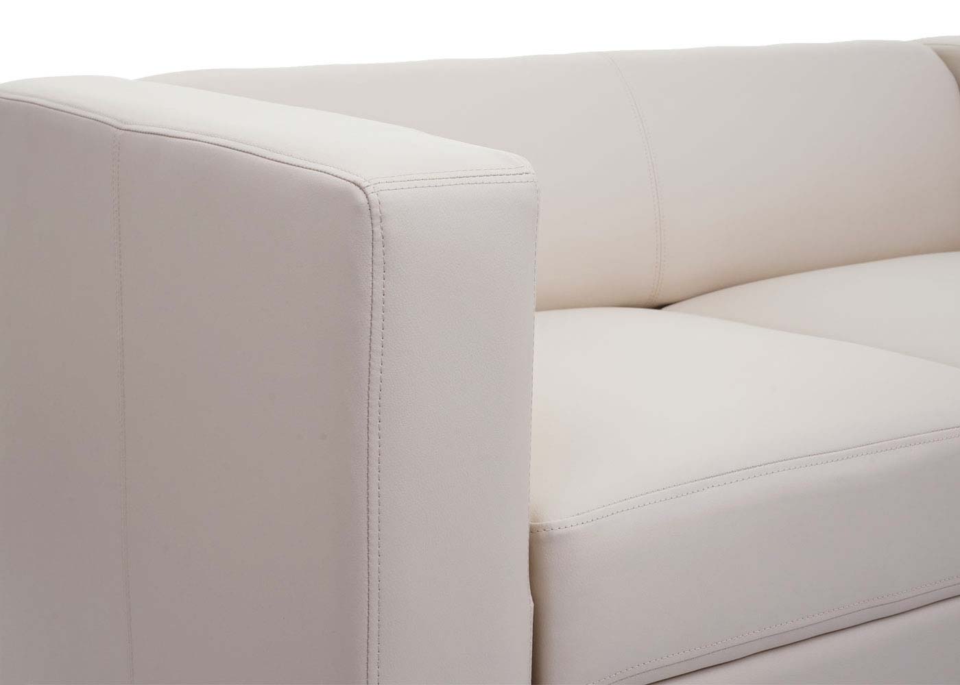 2-zits bank loungebank Lille ~ leder, crème