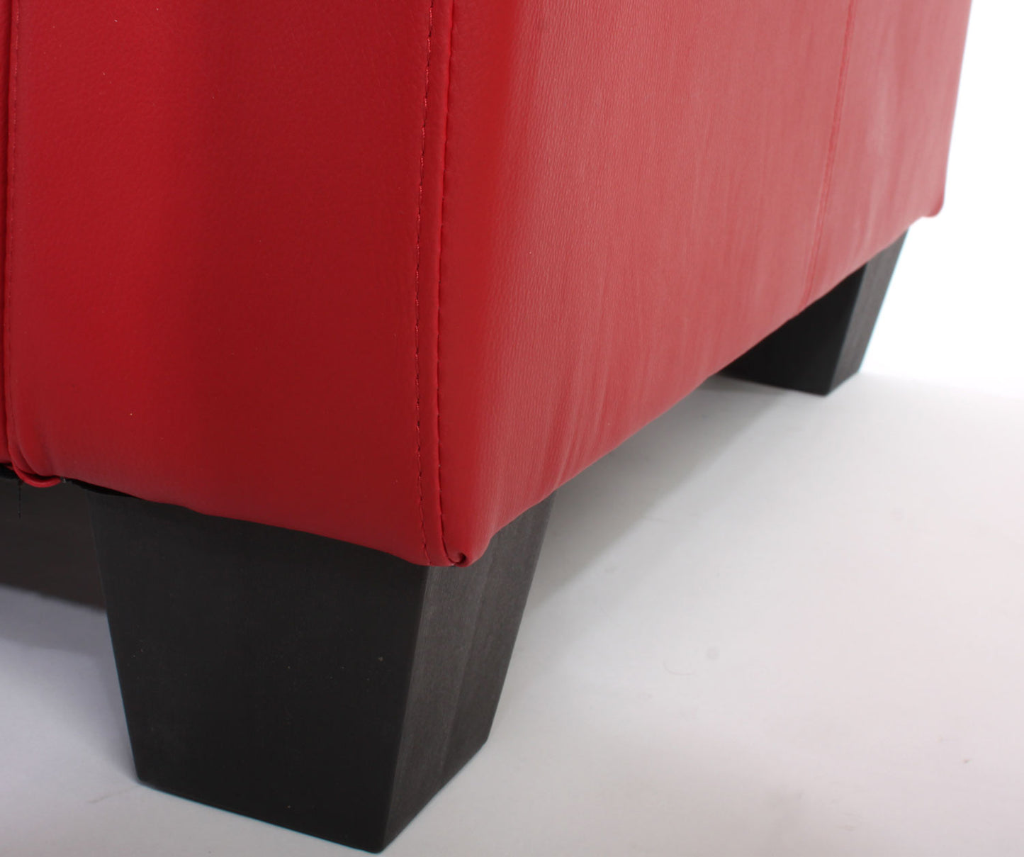 Bankstel Bankstel 2x 2-zitsbank Lyon kunstleer ~ rood